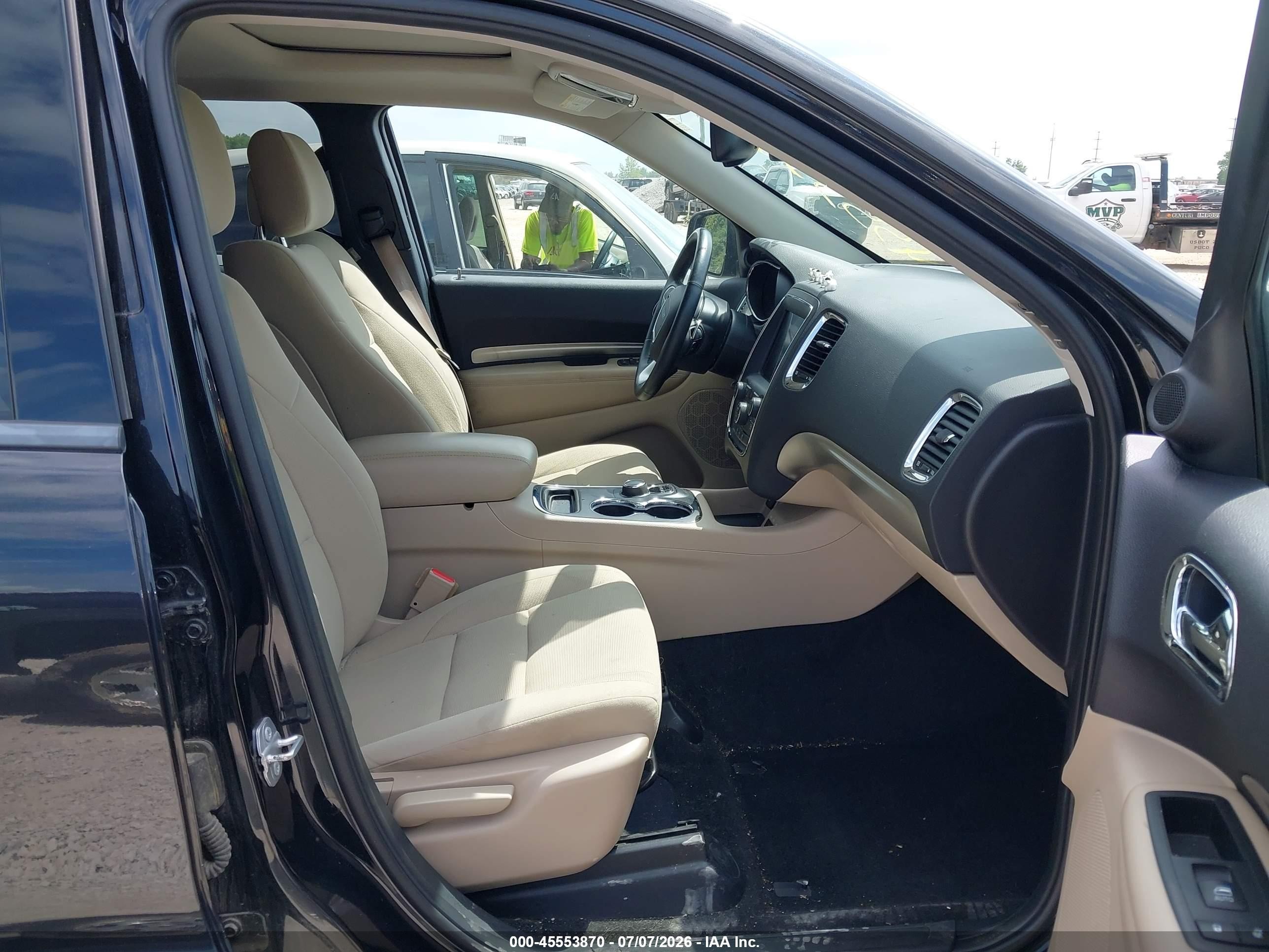 2015 Dodge Durango Sxt Black vin: 1C4RDJAG1FC114495