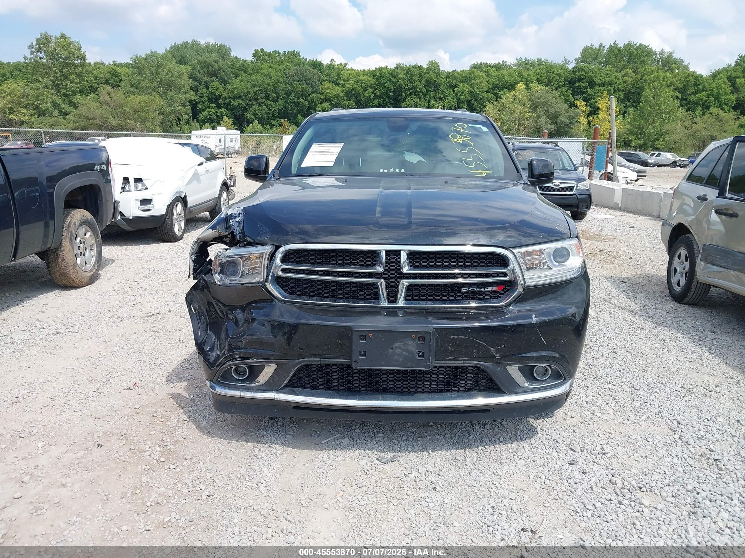 2015 Dodge Durango Sxt Black vin: 1C4RDJAG1FC114495