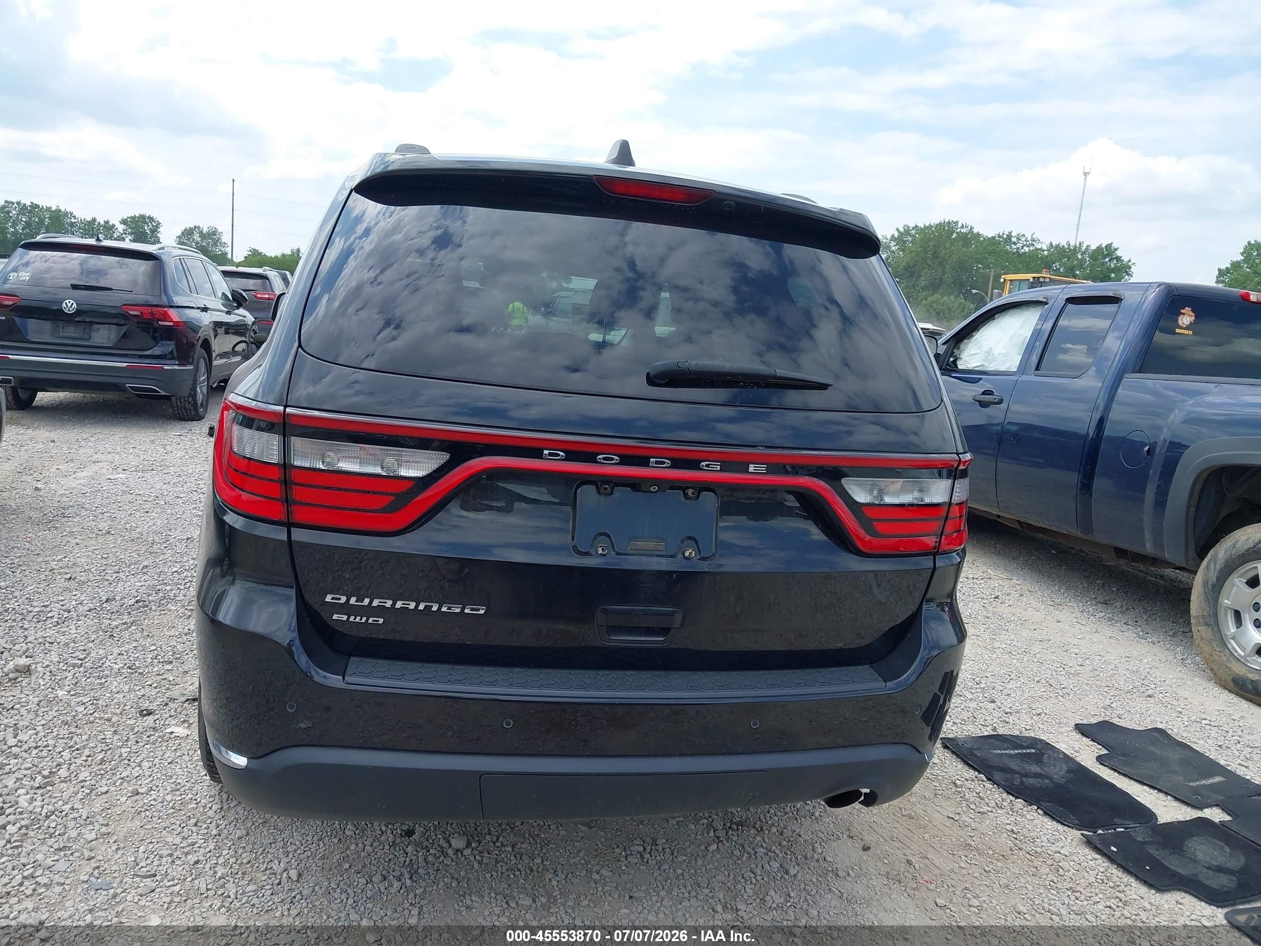 2015 Dodge Durango Sxt Black vin: 1C4RDJAG1FC114495
