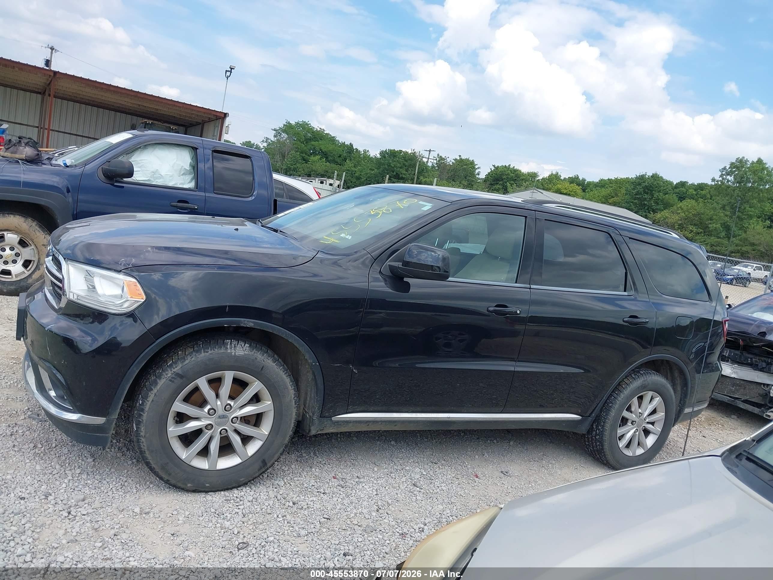 2015 Dodge Durango Sxt Black vin: 1C4RDJAG1FC114495