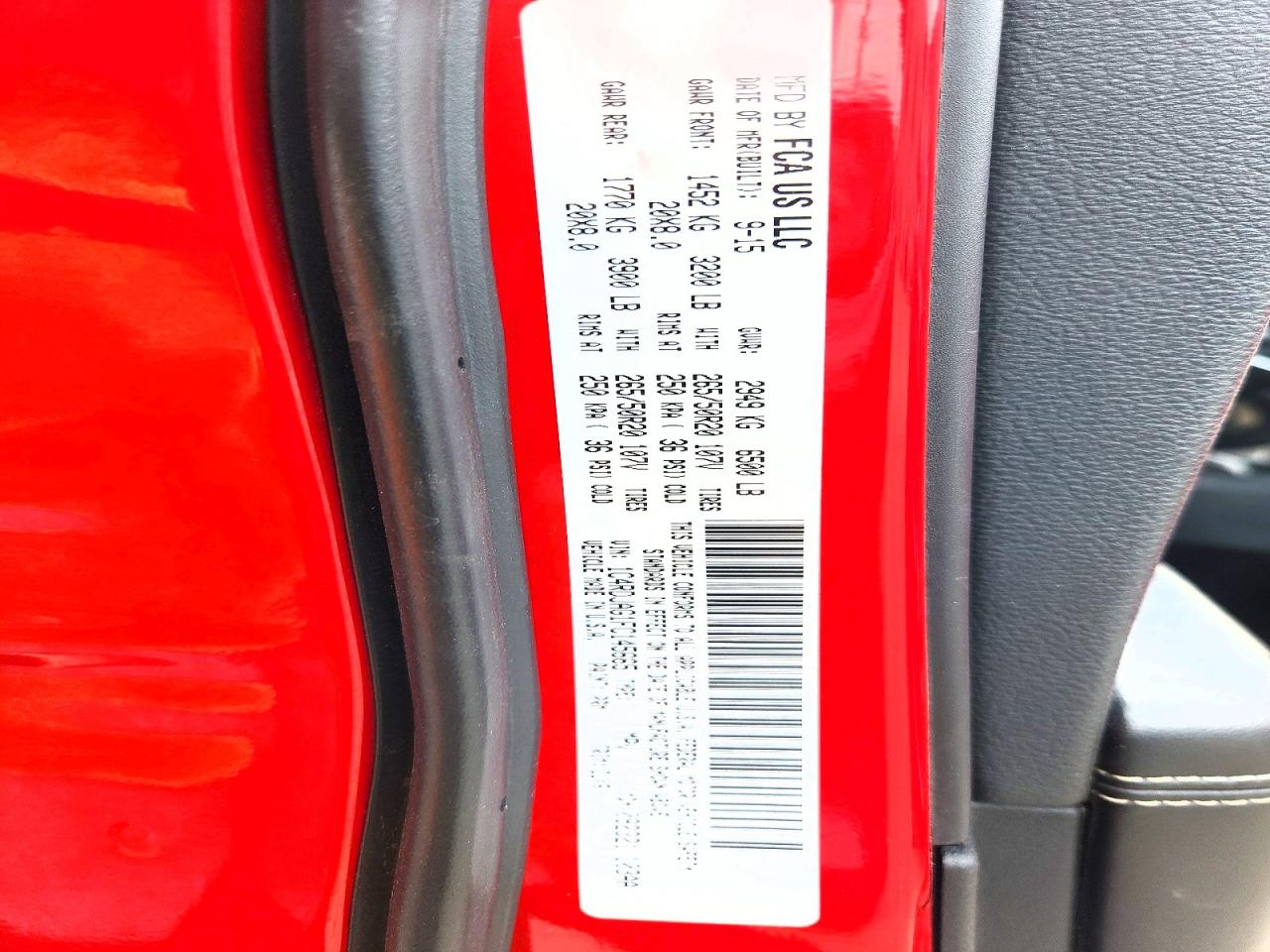 2015 Dodge Durango Sxt Red vin: 1C4RDJAG1FC145665