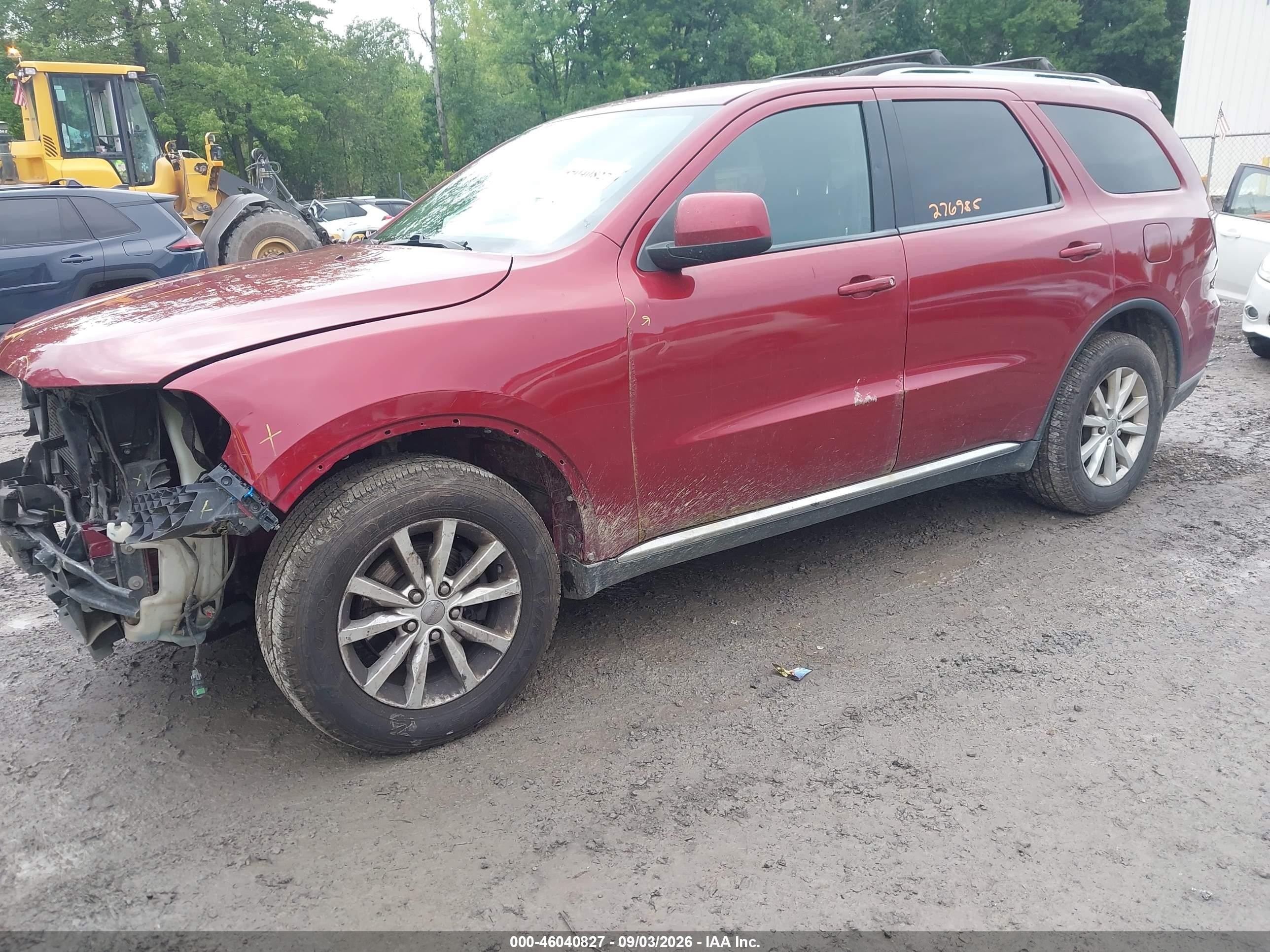 2015 Dodge Durango Sxt Red vin: 1C4RDJAG1FC810774