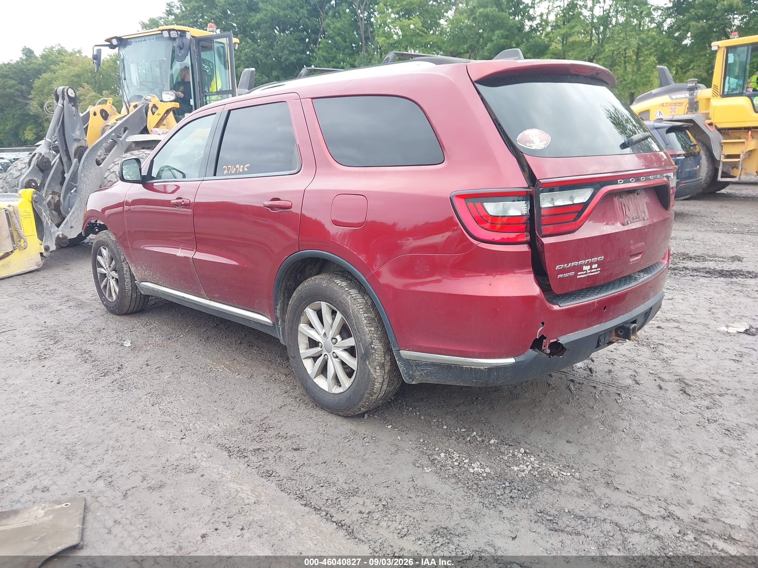 2015 Dodge Durango Sxt Red vin: 1C4RDJAG1FC810774