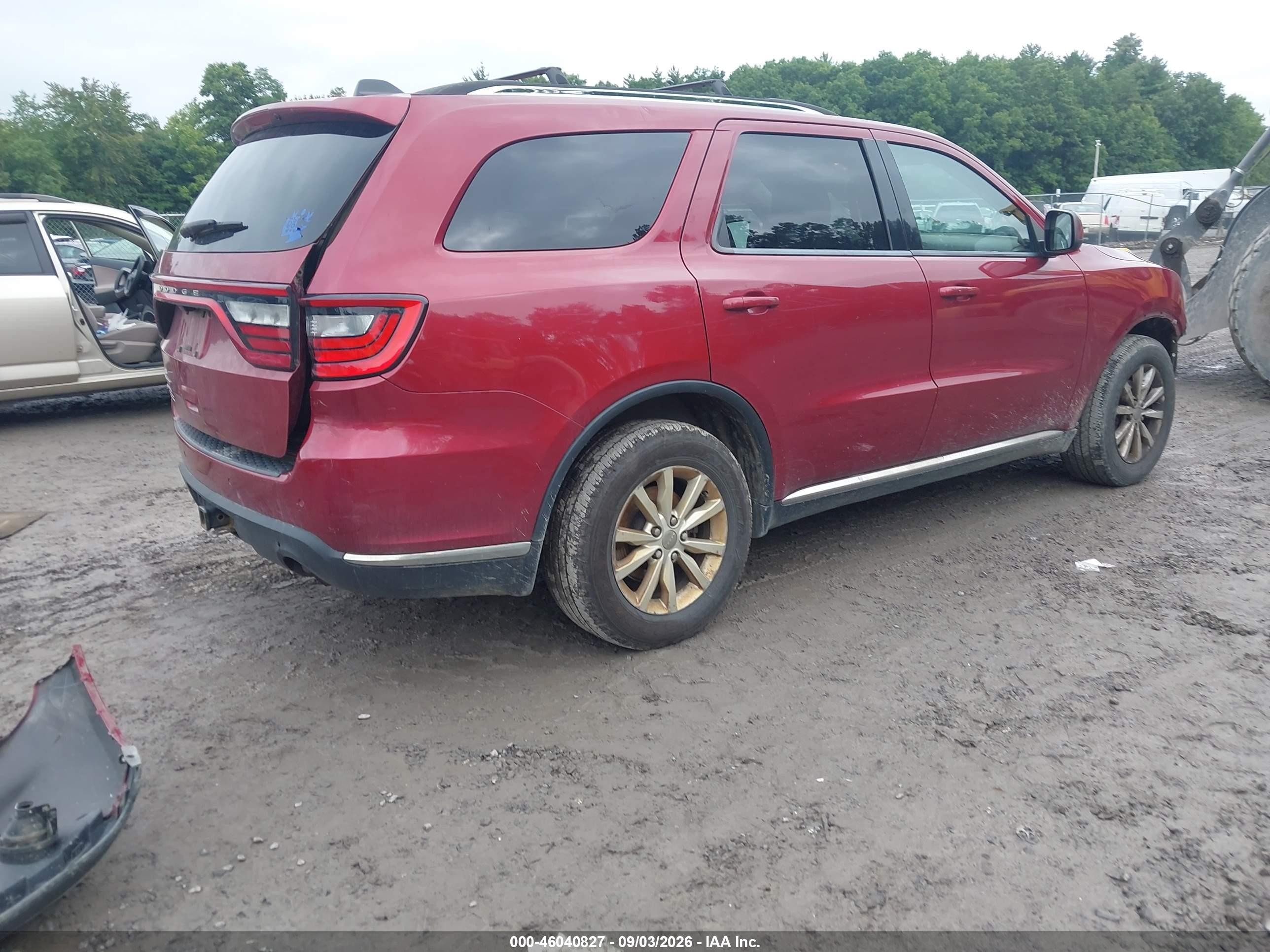 2015 Dodge Durango Sxt Red vin: 1C4RDJAG1FC810774