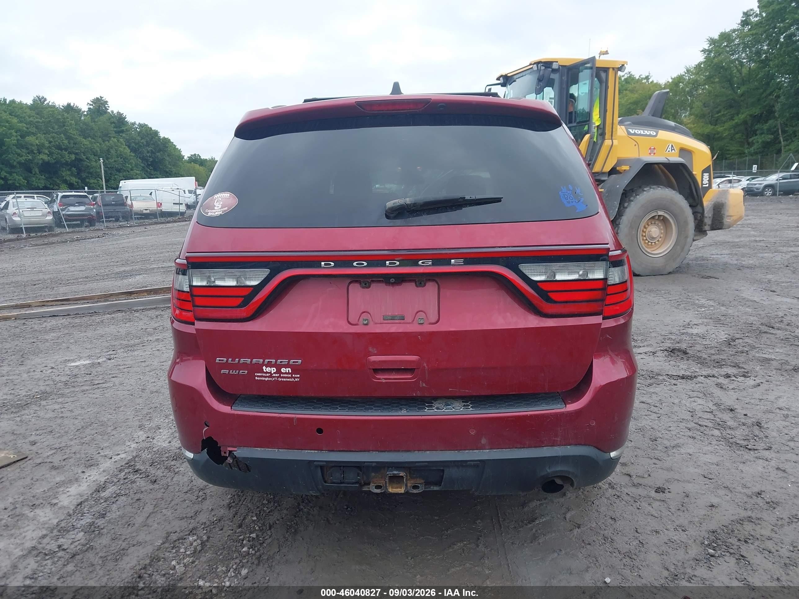 2015 Dodge Durango Sxt Red vin: 1C4RDJAG1FC810774