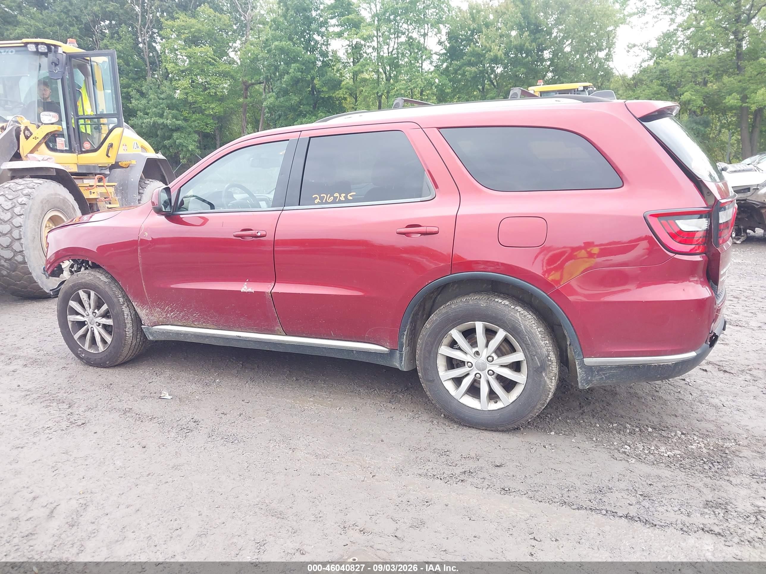 2015 Dodge Durango Sxt Red vin: 1C4RDJAG1FC810774