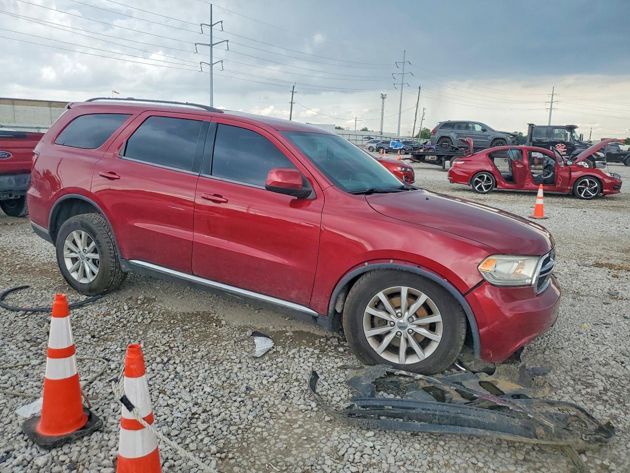 2015 Dodge Durango Sxt Red vin: 1C4RDJAG1FC939159