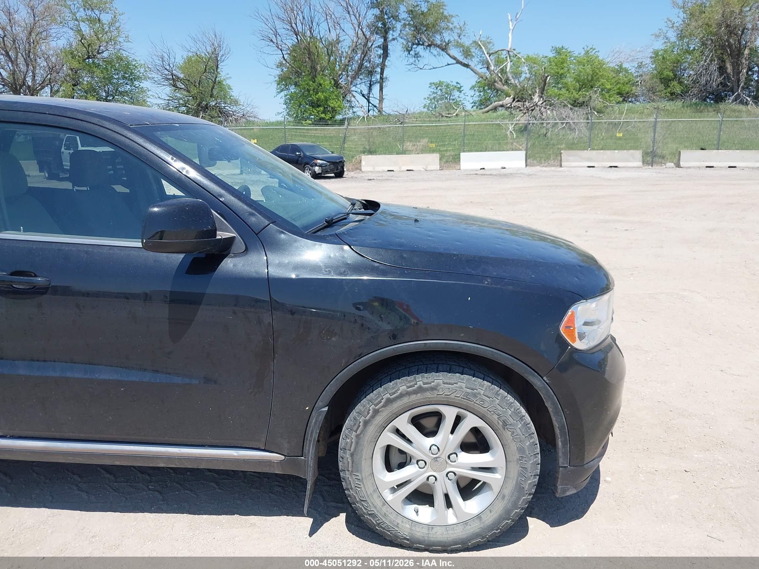 2012 Dodge Durango Sxt Black vin: 1C4RDJAG2CC130975