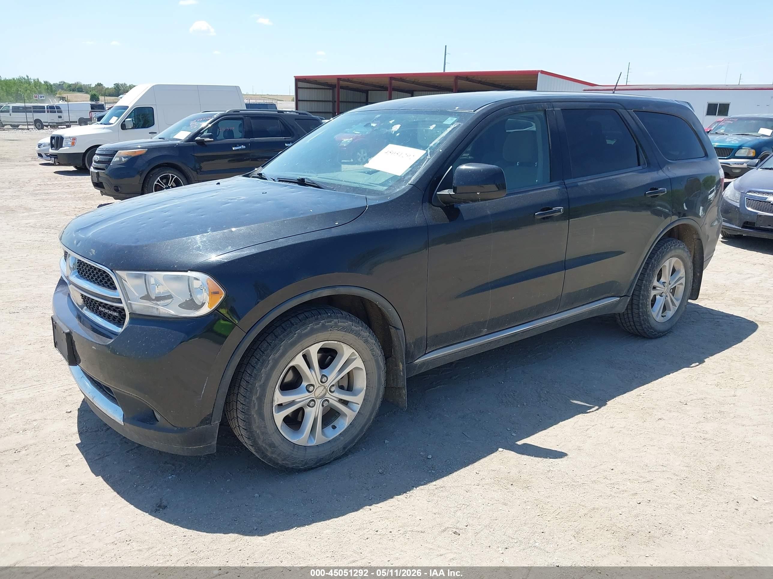 2012 Dodge Durango Sxt Black vin: 1C4RDJAG2CC130975