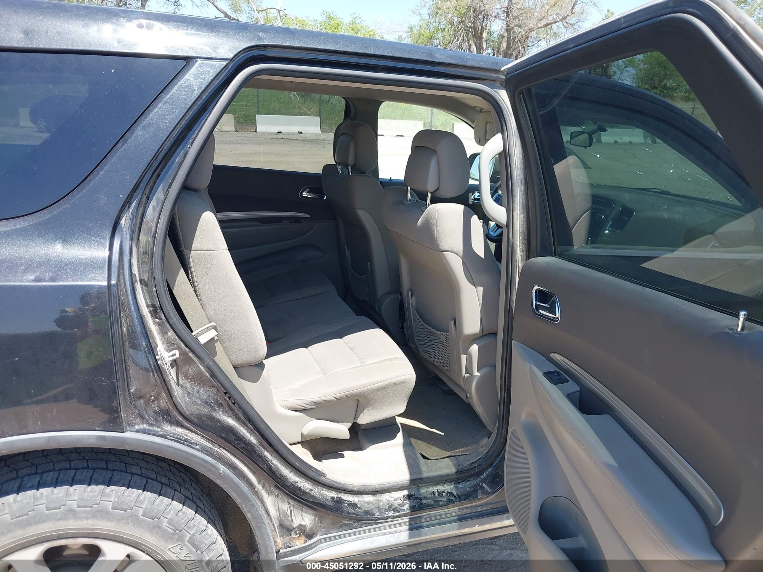 2012 Dodge Durango Sxt Black vin: 1C4RDJAG2CC130975