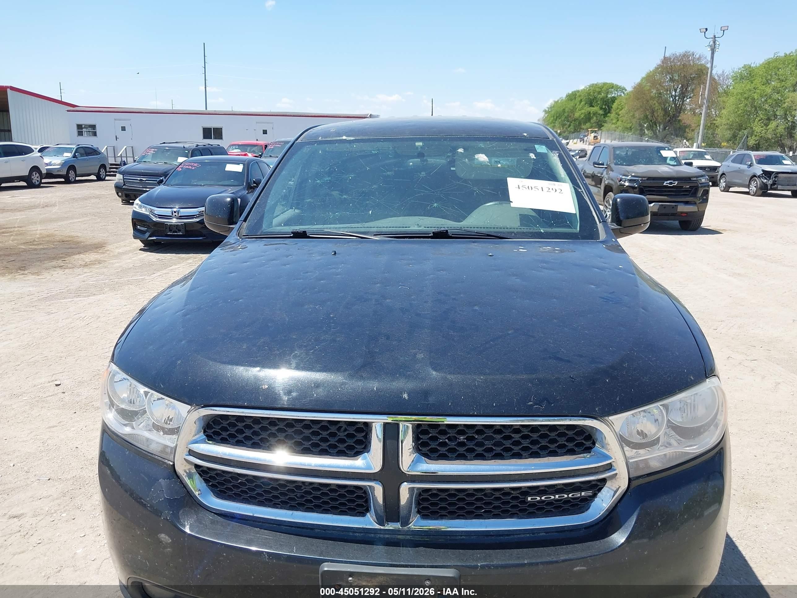 2012 Dodge Durango Sxt Black vin: 1C4RDJAG2CC130975