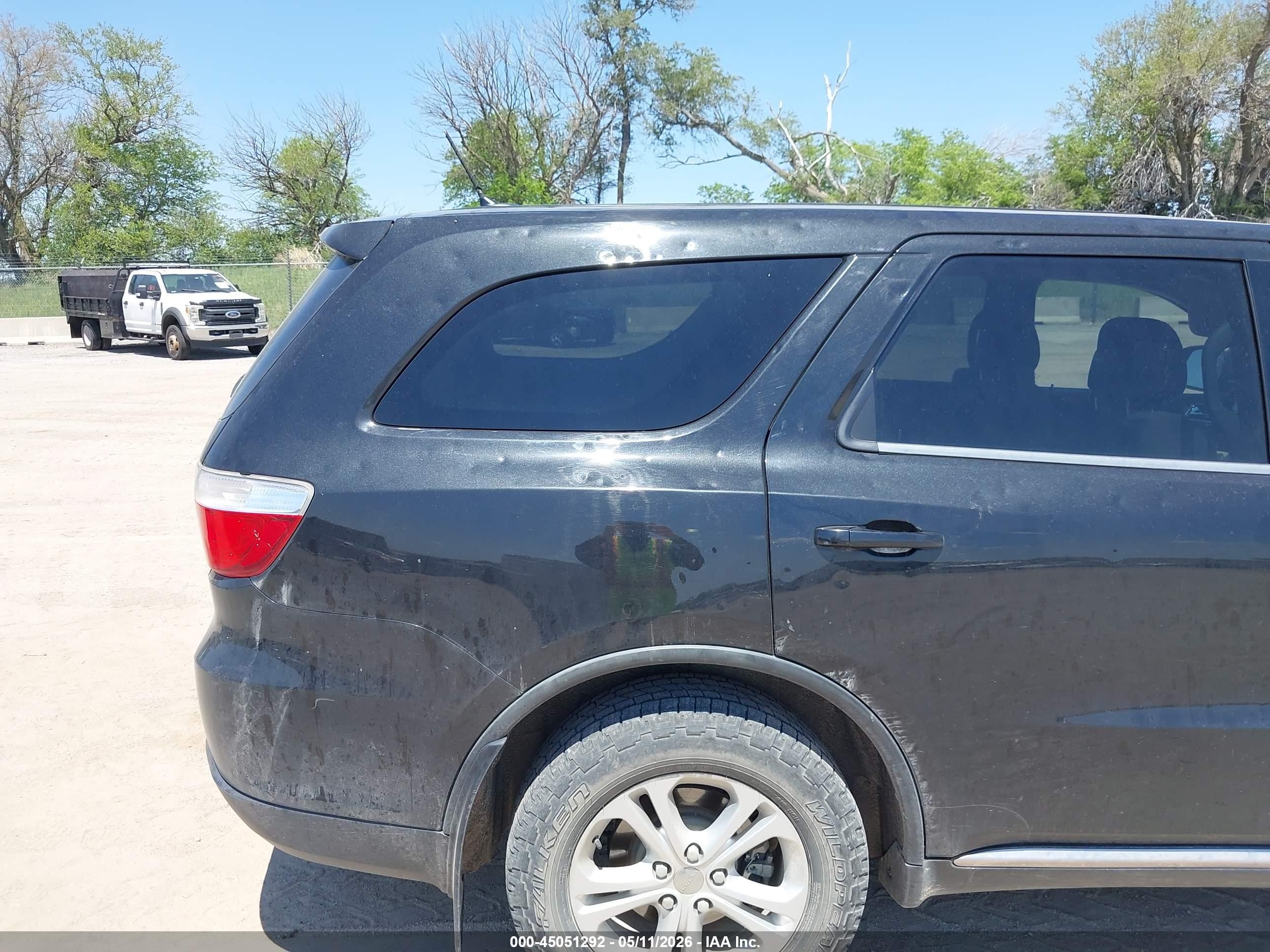 2012 Dodge Durango Sxt Black vin: 1C4RDJAG2CC130975