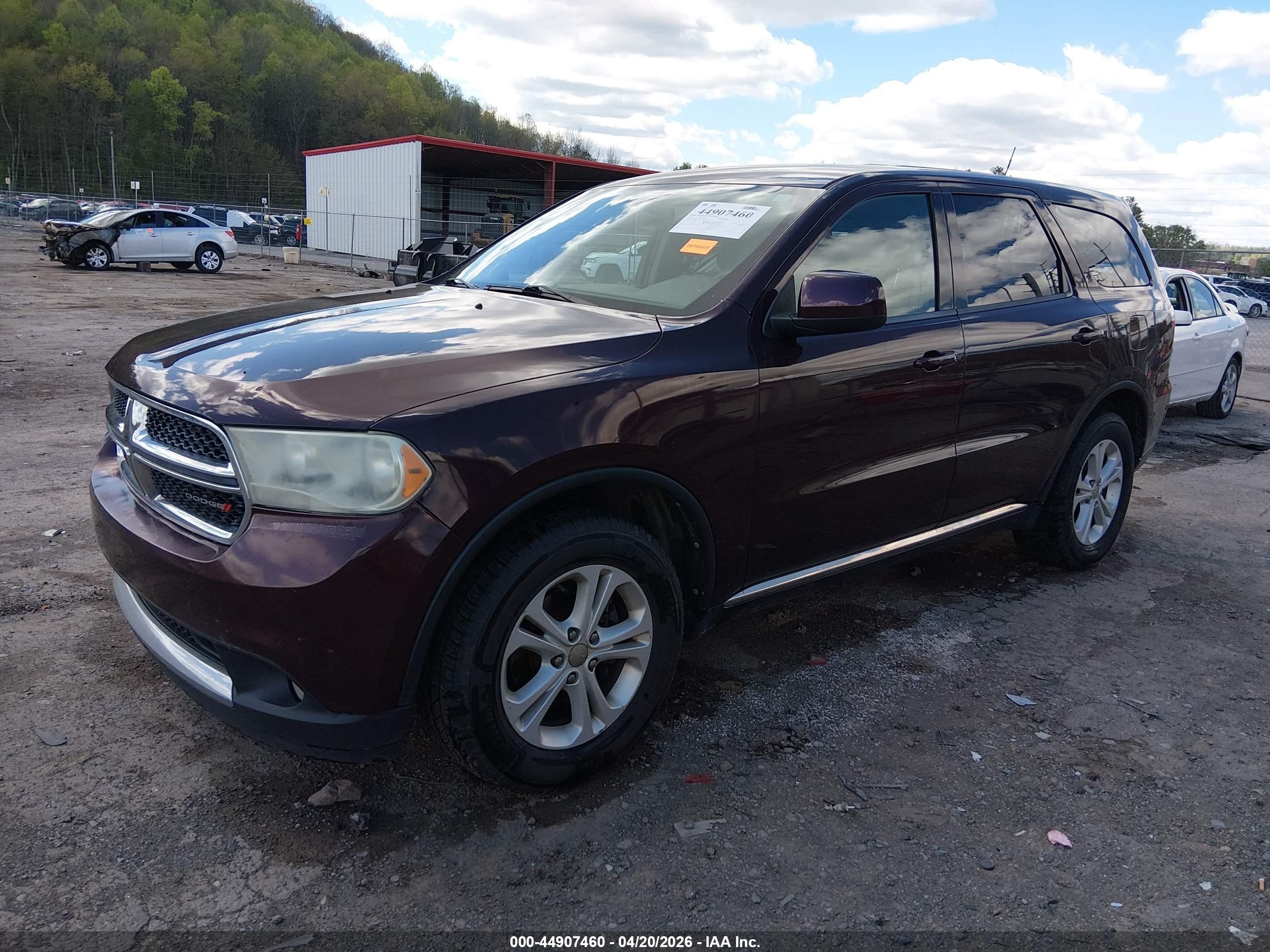 2012 Dodge Durango Sxt Burgundy vin: 1C4RDJAG2CC271495