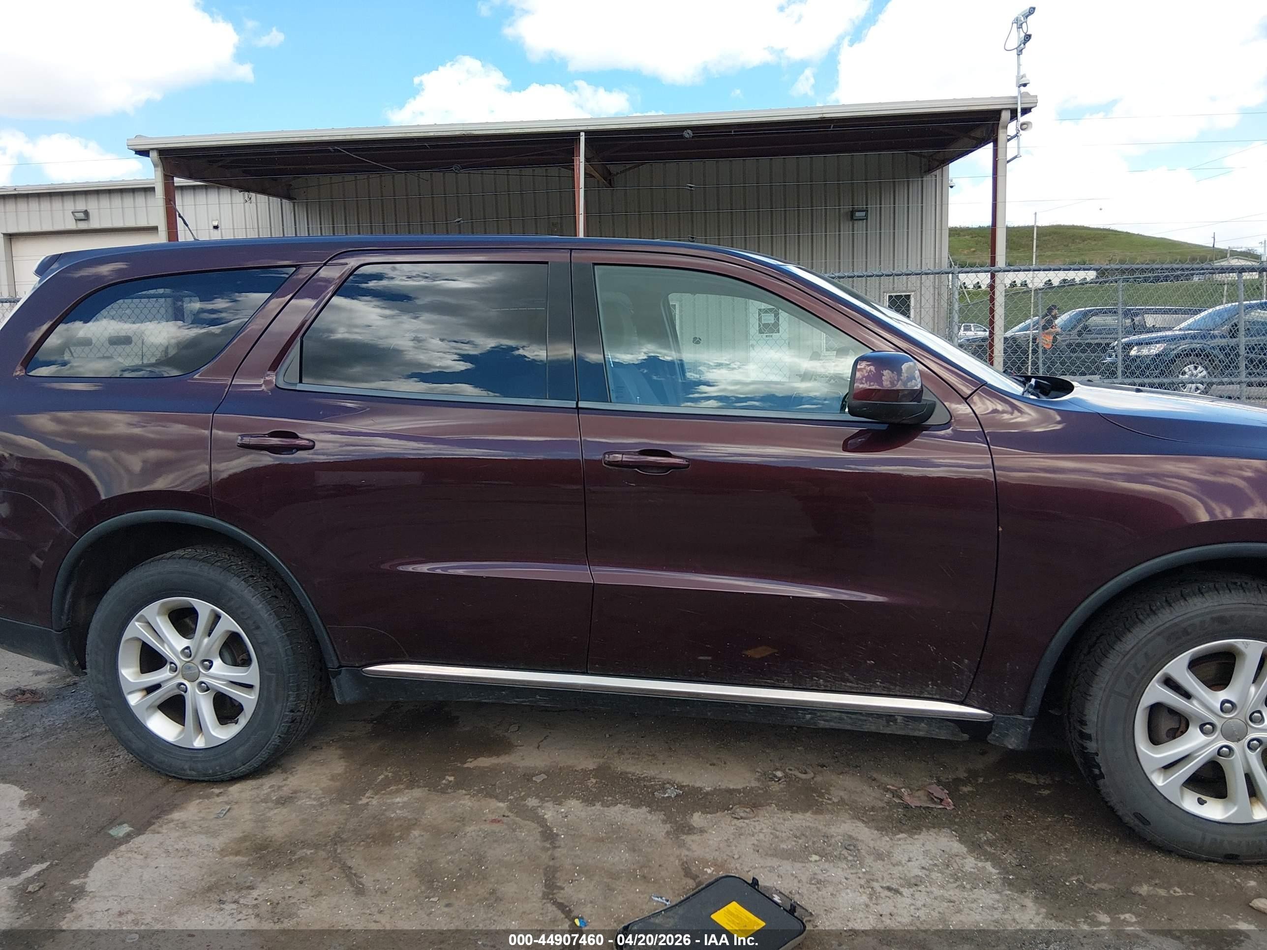2012 Dodge Durango Sxt Burgundy vin: 1C4RDJAG2CC271495