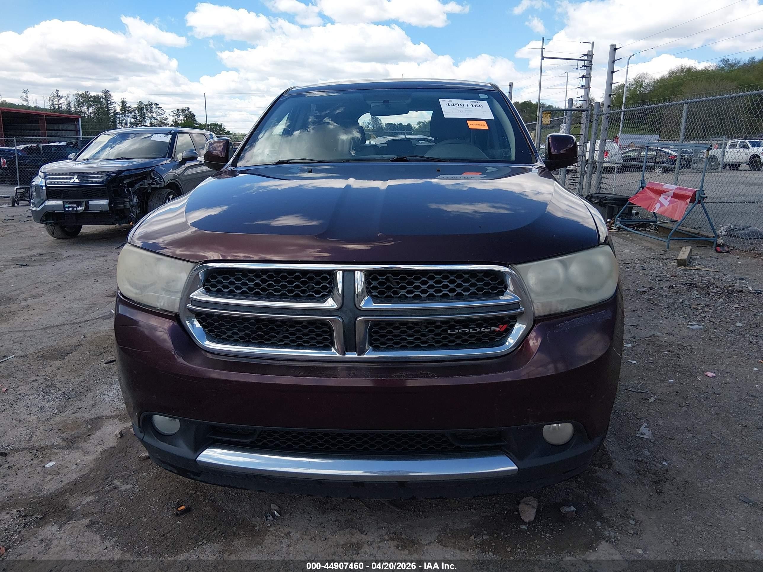2012 Dodge Durango Sxt Burgundy vin: 1C4RDJAG2CC271495