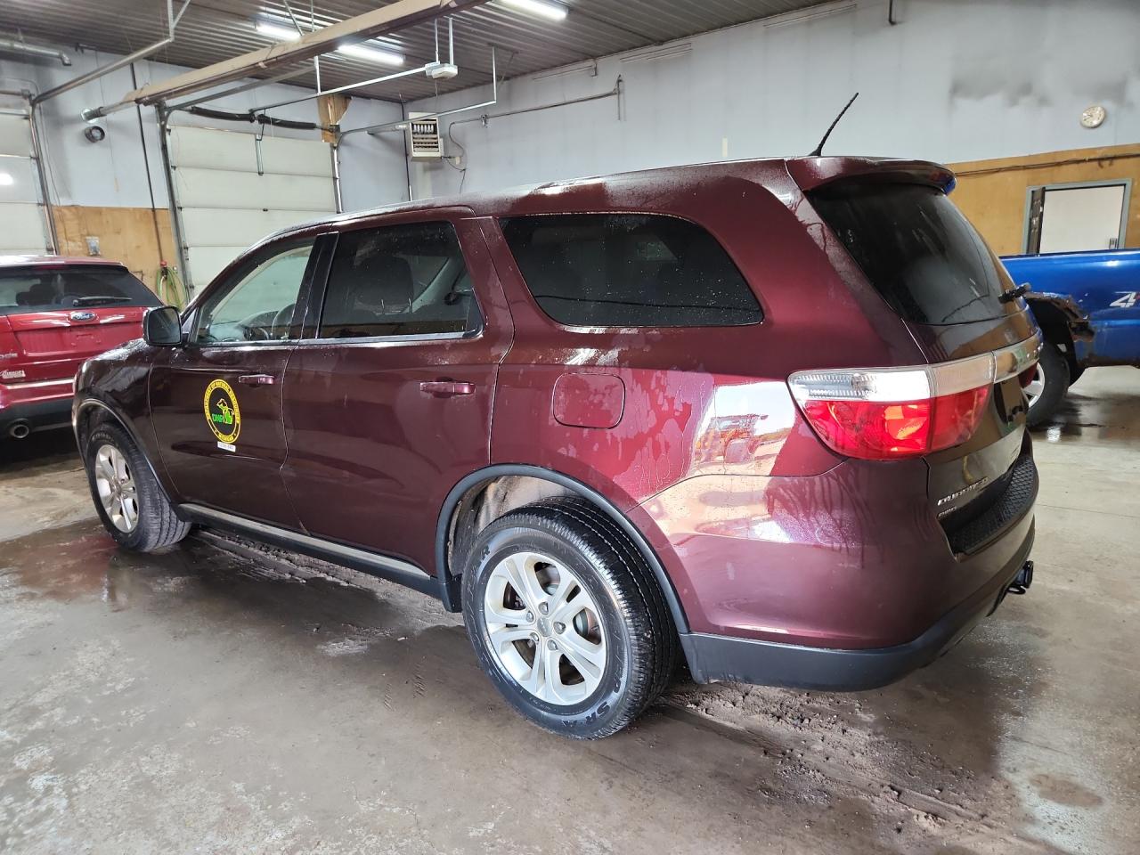 2012 Dodge Durango Sxt Purple vin: 1C4RDJAG2CC317732 Damage: Left Qtr Panel, Dent(S) W/ Paint Dmg, 1/2 To 1 Inch