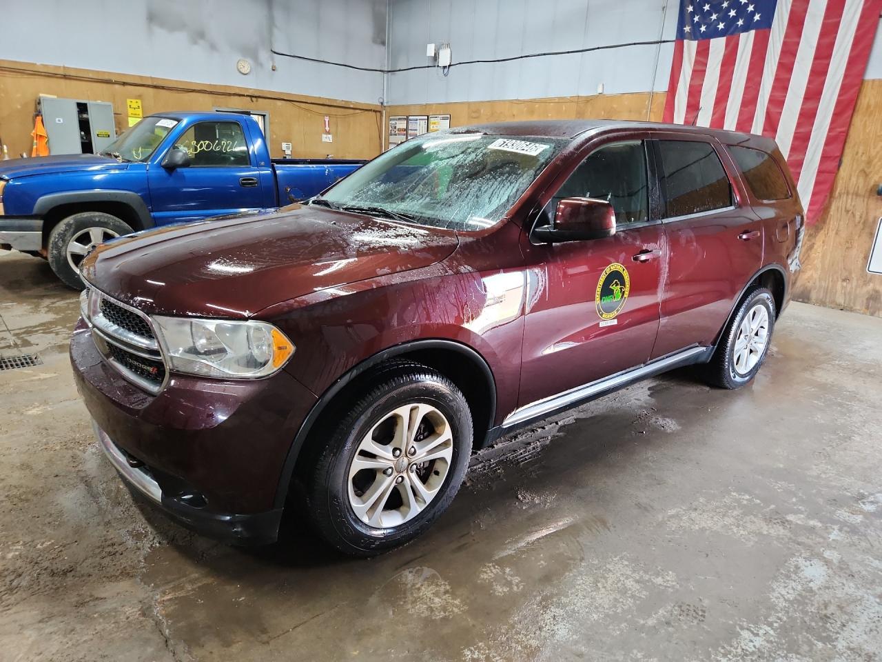 2012 Dodge Durango Sxt Purple vin: 1C4RDJAG2CC317732 Damage: Left Front Door, De-Identify, Removal Required