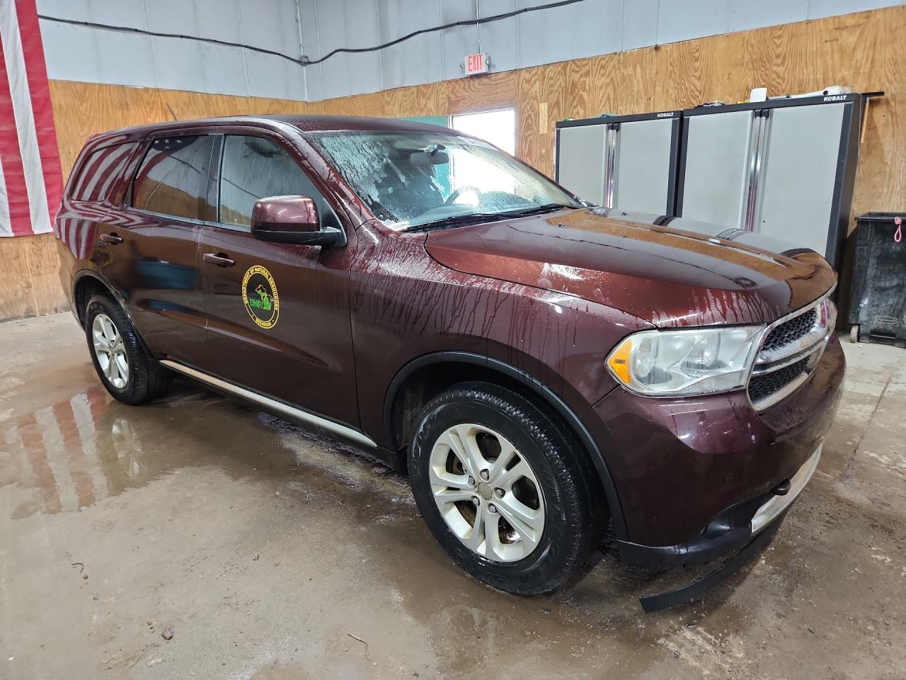 2012 Dodge Durango Sxt Purple vin: 1C4RDJAG2CC317732 Damage: Right Front Door, De-Identify, Removal Required