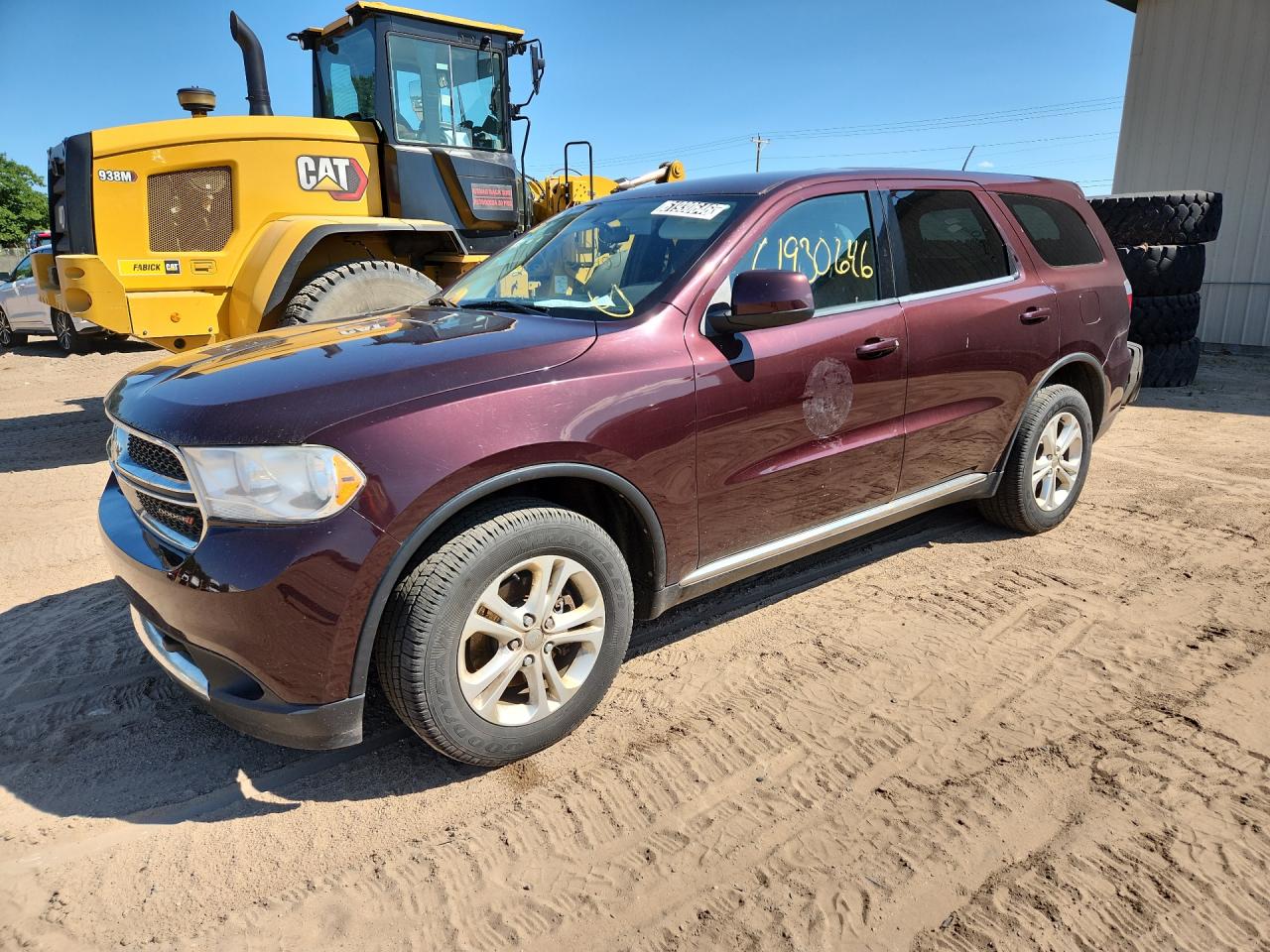 2012 Dodge Durango Sxt Purple vin: 1C4RDJAG2CC317732 Damage: Left Front Fender, Chipped, 2