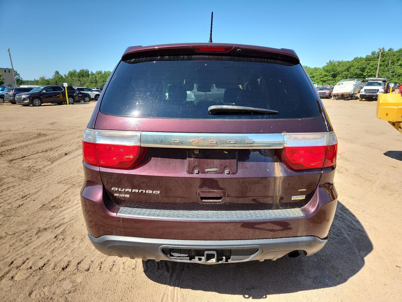 2012 Dodge Durango Sxt Purple vin: 1C4RDJAG2CC317732 Damage: Lift Gate, Enviro Paint Damage, > 12 Inches