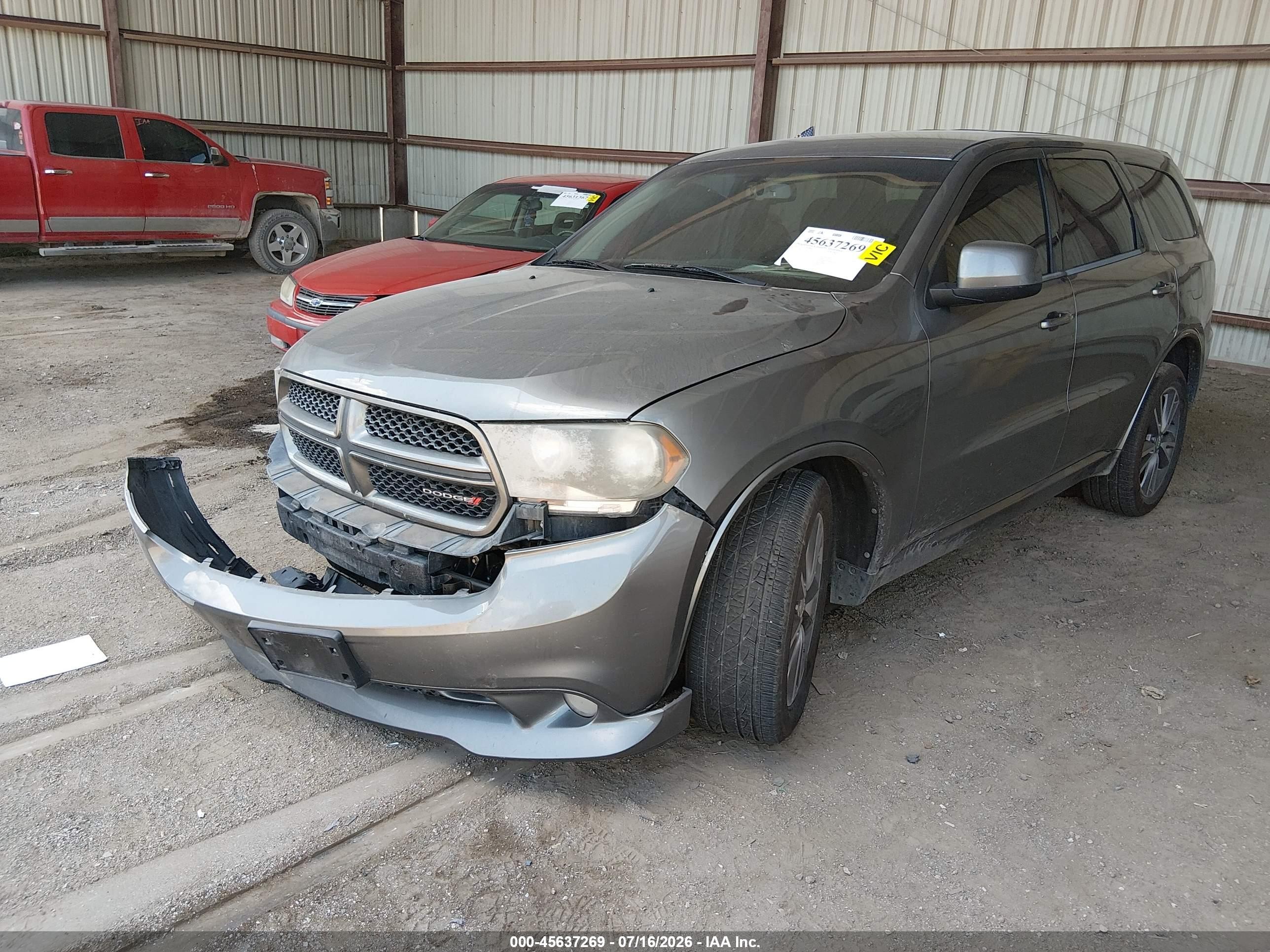 2013 Dodge Durango Sxt Серый vin: 1C4RDJAG2DC575203
