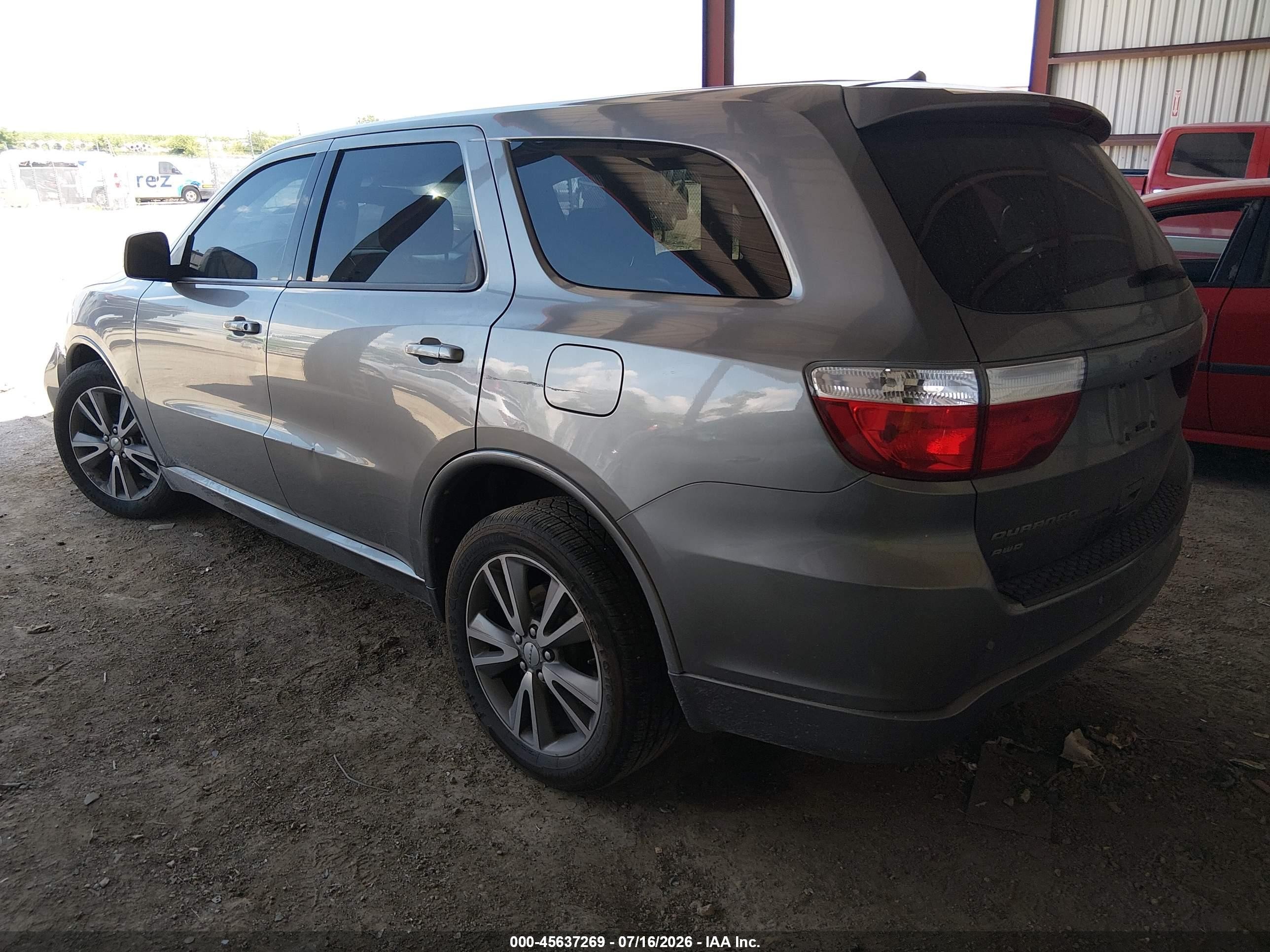 2013 Dodge Durango Sxt Серый vin: 1C4RDJAG2DC575203