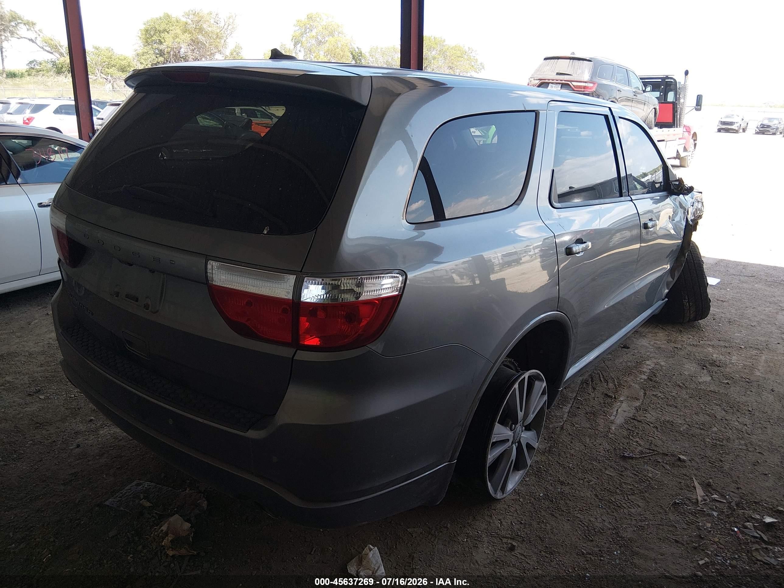 2013 Dodge Durango Sxt Серый vin: 1C4RDJAG2DC575203