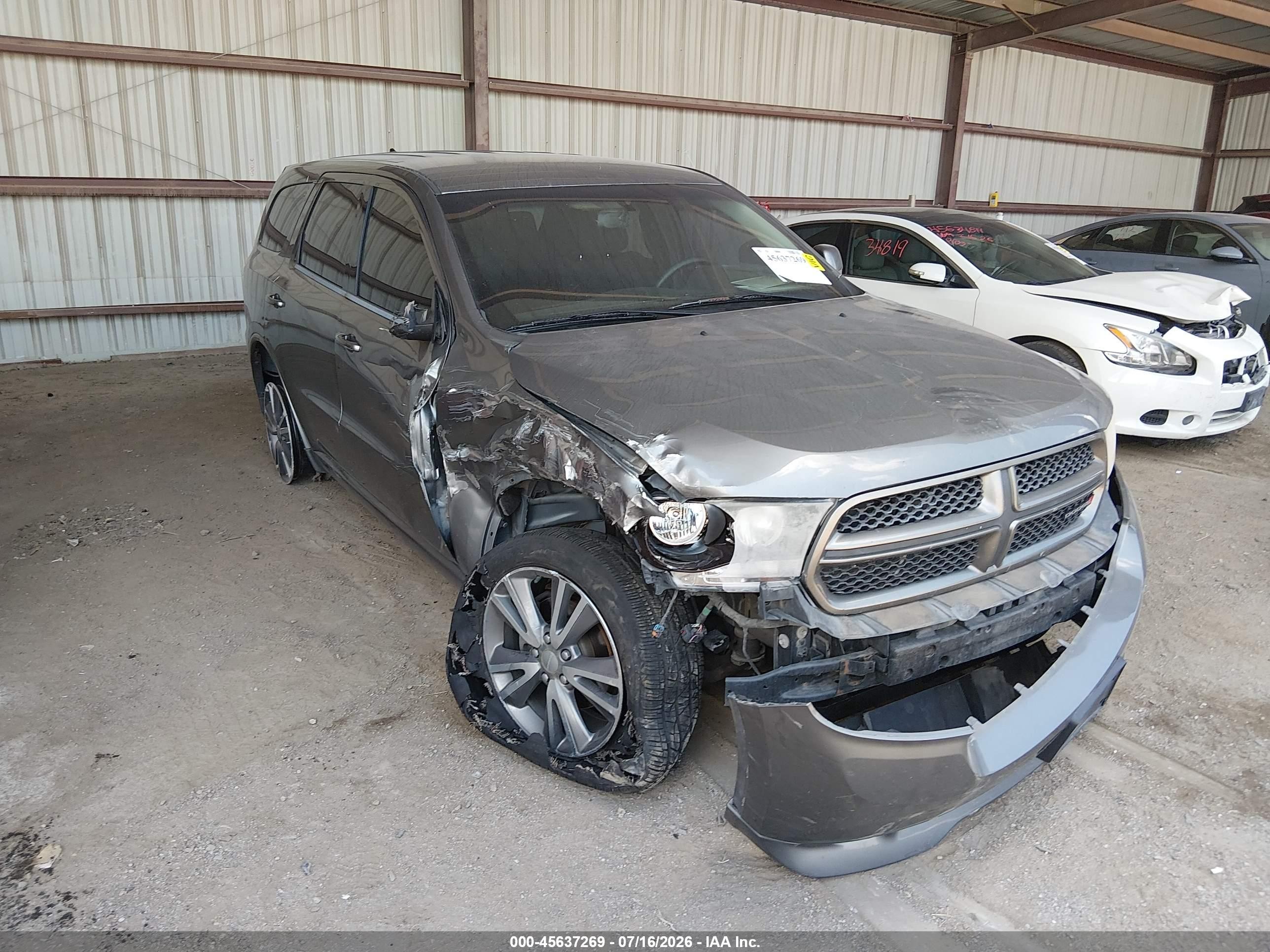 2013 Dodge Durango Sxt Серый vin: 1C4RDJAG2DC575203