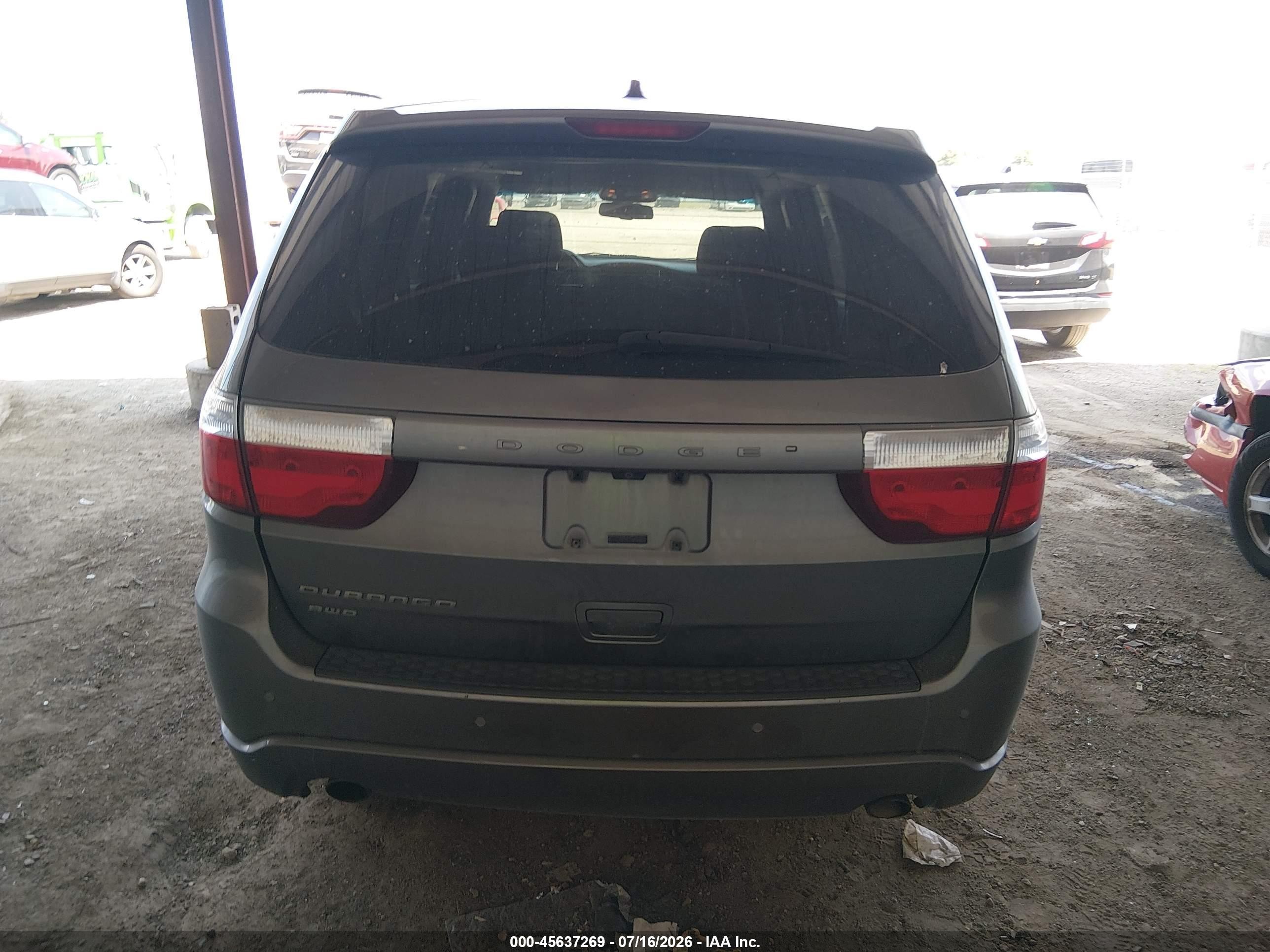 2013 Dodge Durango Sxt Серый vin: 1C4RDJAG2DC575203