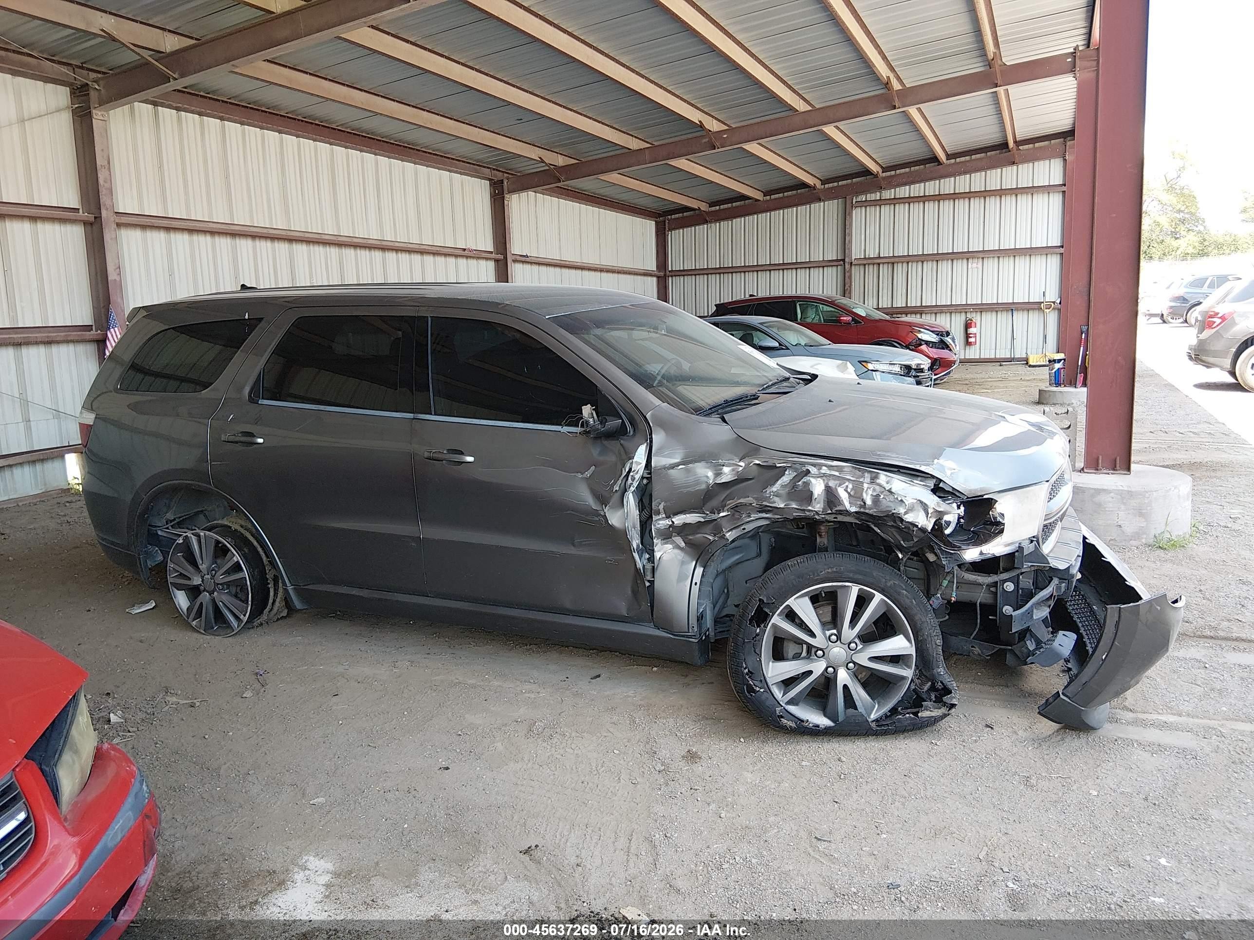 2013 Dodge Durango Sxt Серый vin: 1C4RDJAG2DC575203