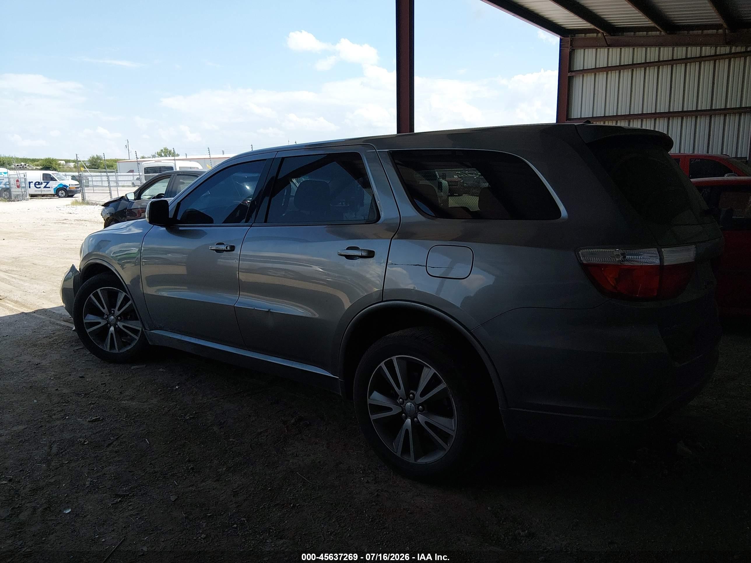 2013 Dodge Durango Sxt Серый vin: 1C4RDJAG2DC575203