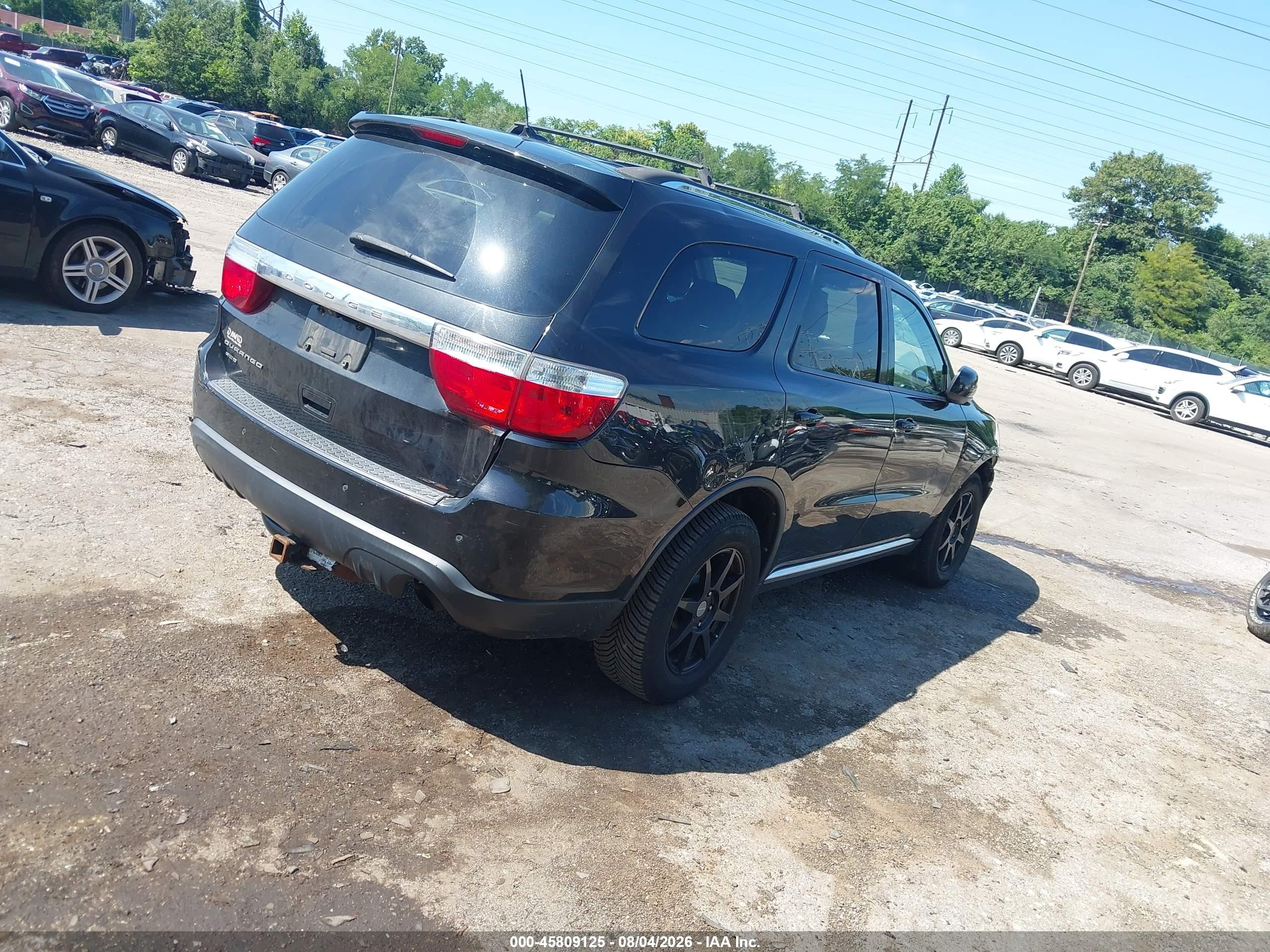 2013 Dodge Durango Sxt Black vin: 1C4RDJAG2DC653883