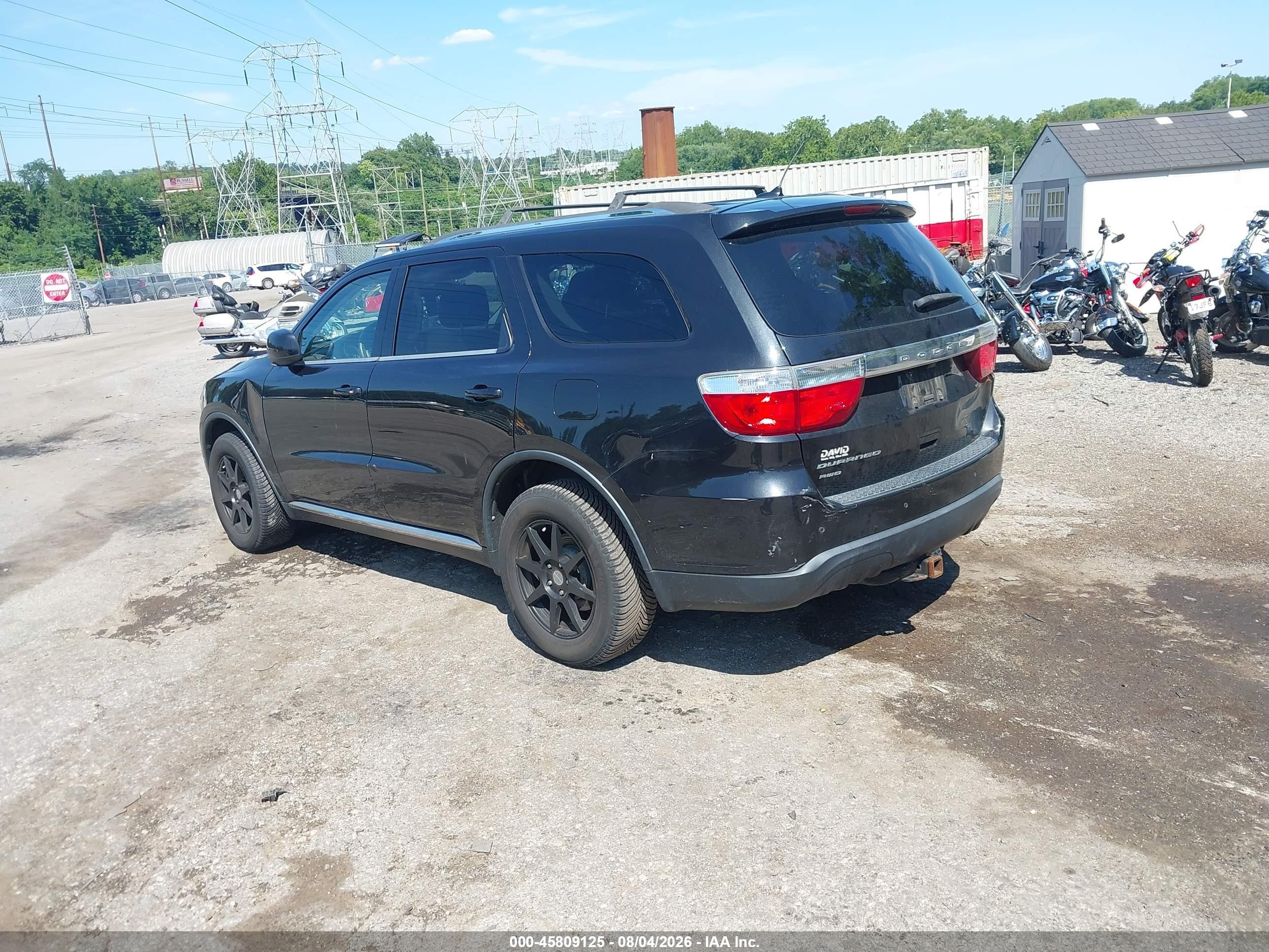2013 Dodge Durango Sxt Black vin: 1C4RDJAG2DC653883