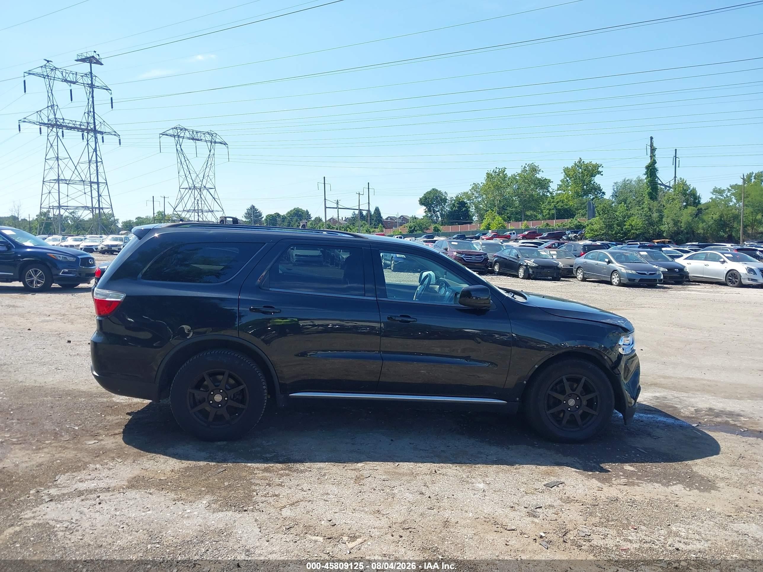 2013 Dodge Durango Sxt Black vin: 1C4RDJAG2DC653883