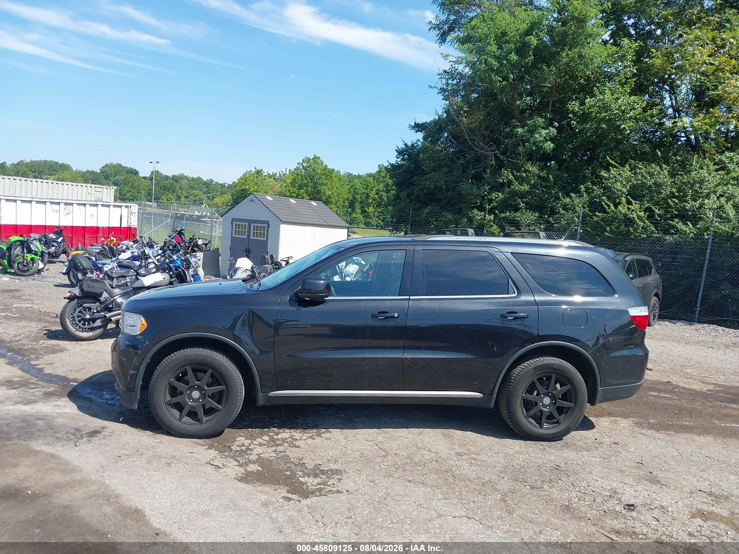 2013 Dodge Durango Sxt Black vin: 1C4RDJAG2DC653883