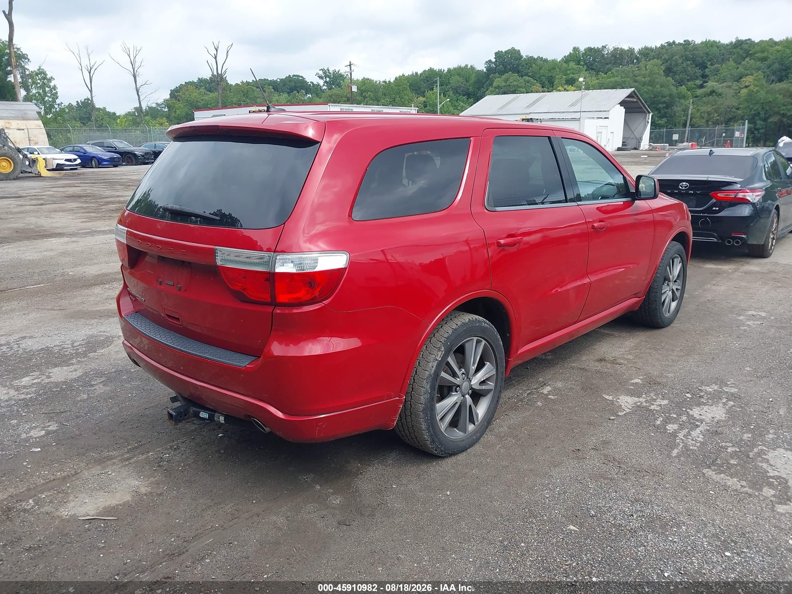 2013 Dodge Durango Sxt Red vin: 1C4RDJAG2DC658694
