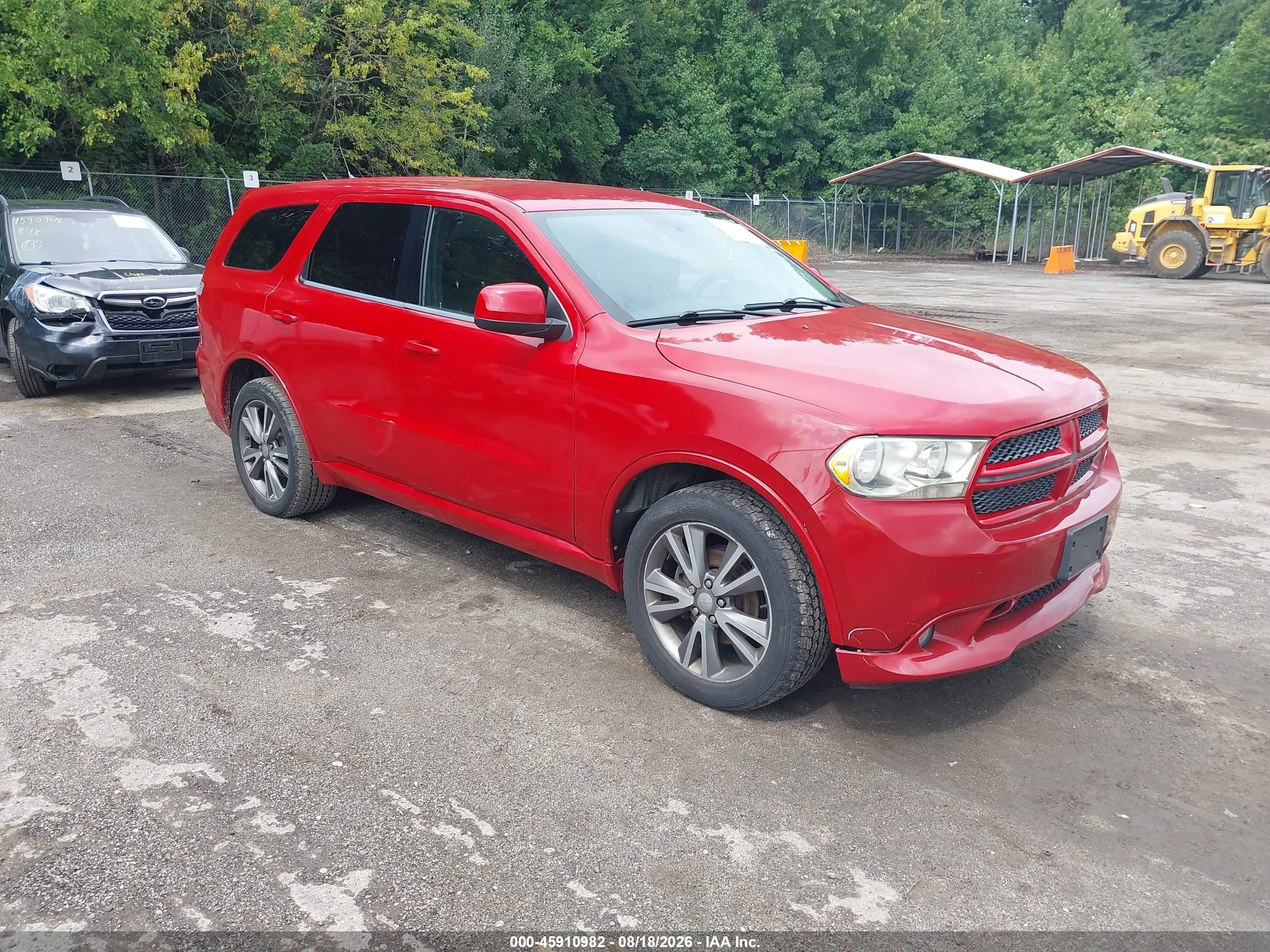 2013 Dodge Durango Sxt Red vin: 1C4RDJAG2DC658694