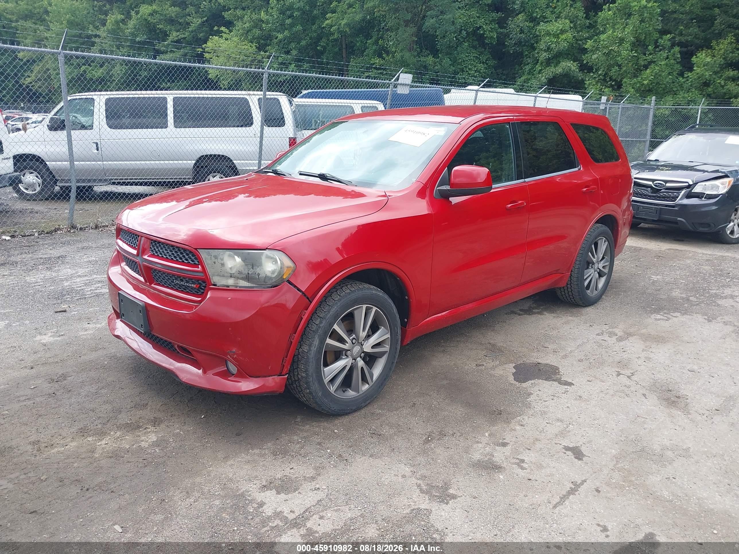 2013 Dodge Durango Sxt Red vin: 1C4RDJAG2DC658694