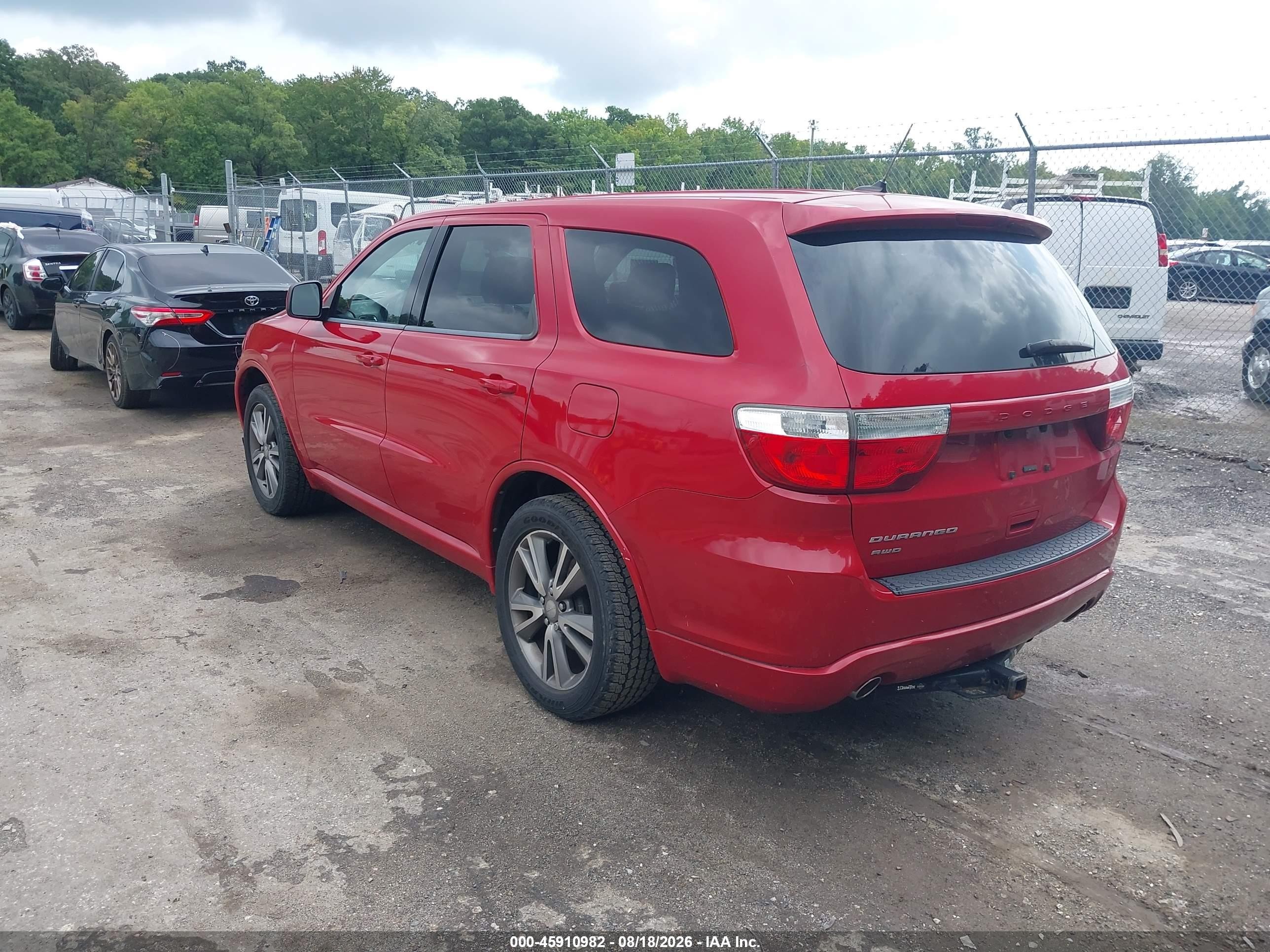 2013 Dodge Durango Sxt Red vin: 1C4RDJAG2DC658694