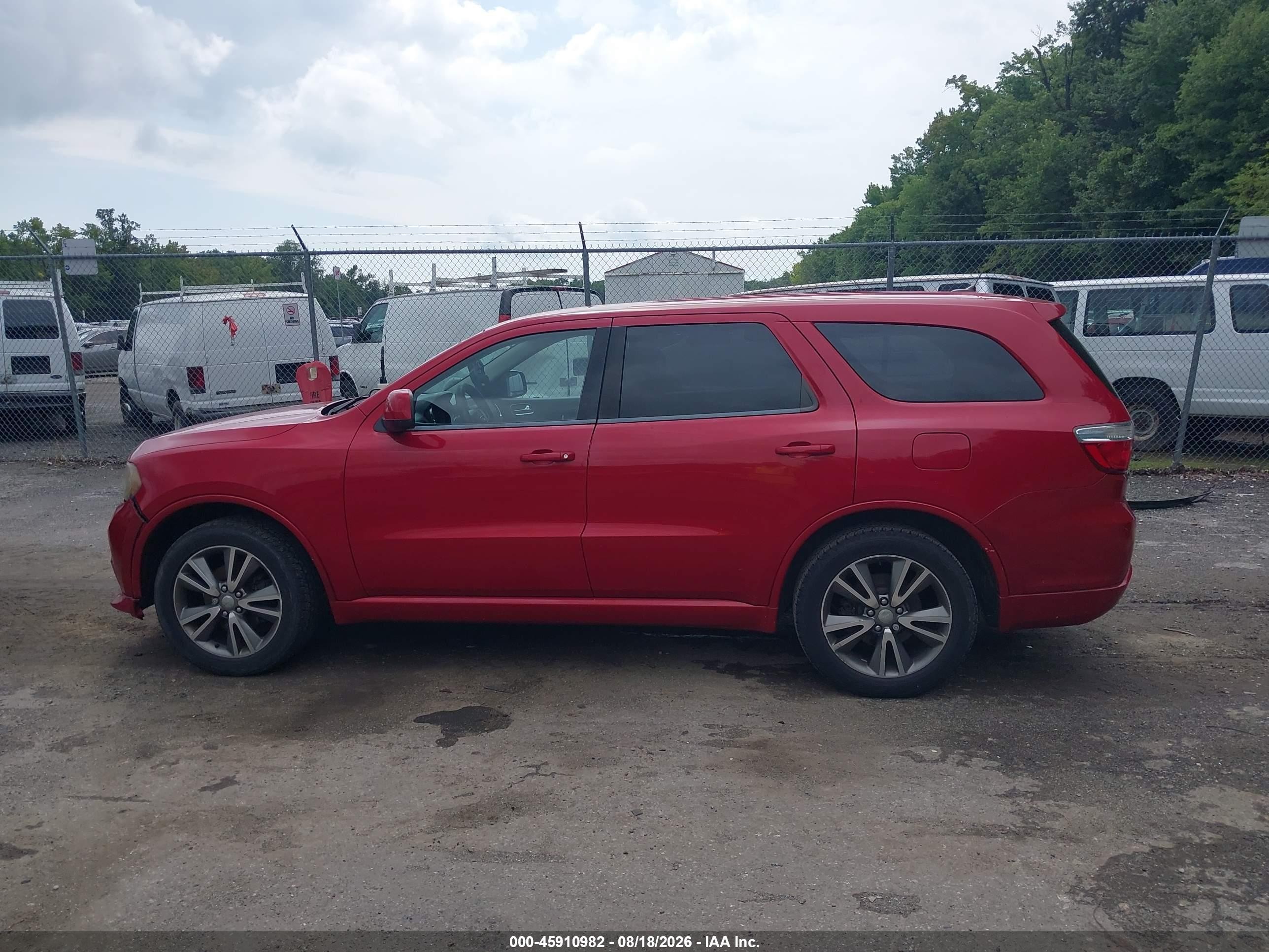 2013 Dodge Durango Sxt Red vin: 1C4RDJAG2DC658694