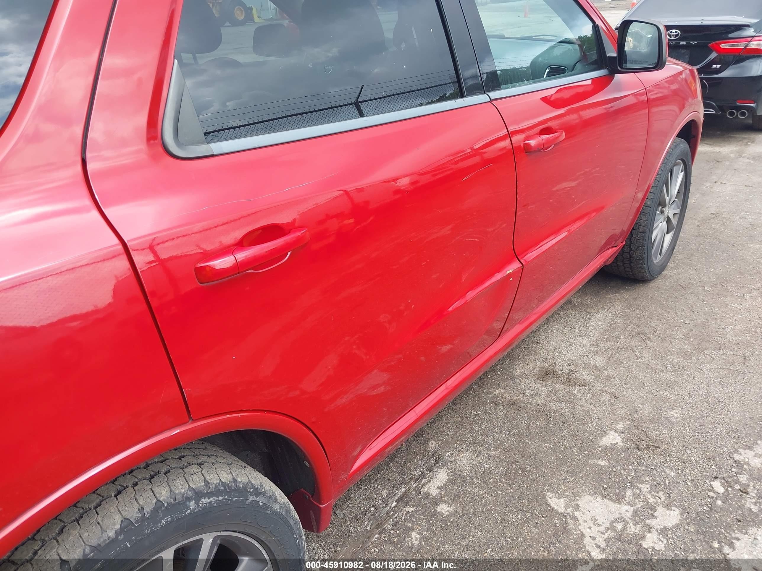 2013 Dodge Durango Sxt Red vin: 1C4RDJAG2DC658694