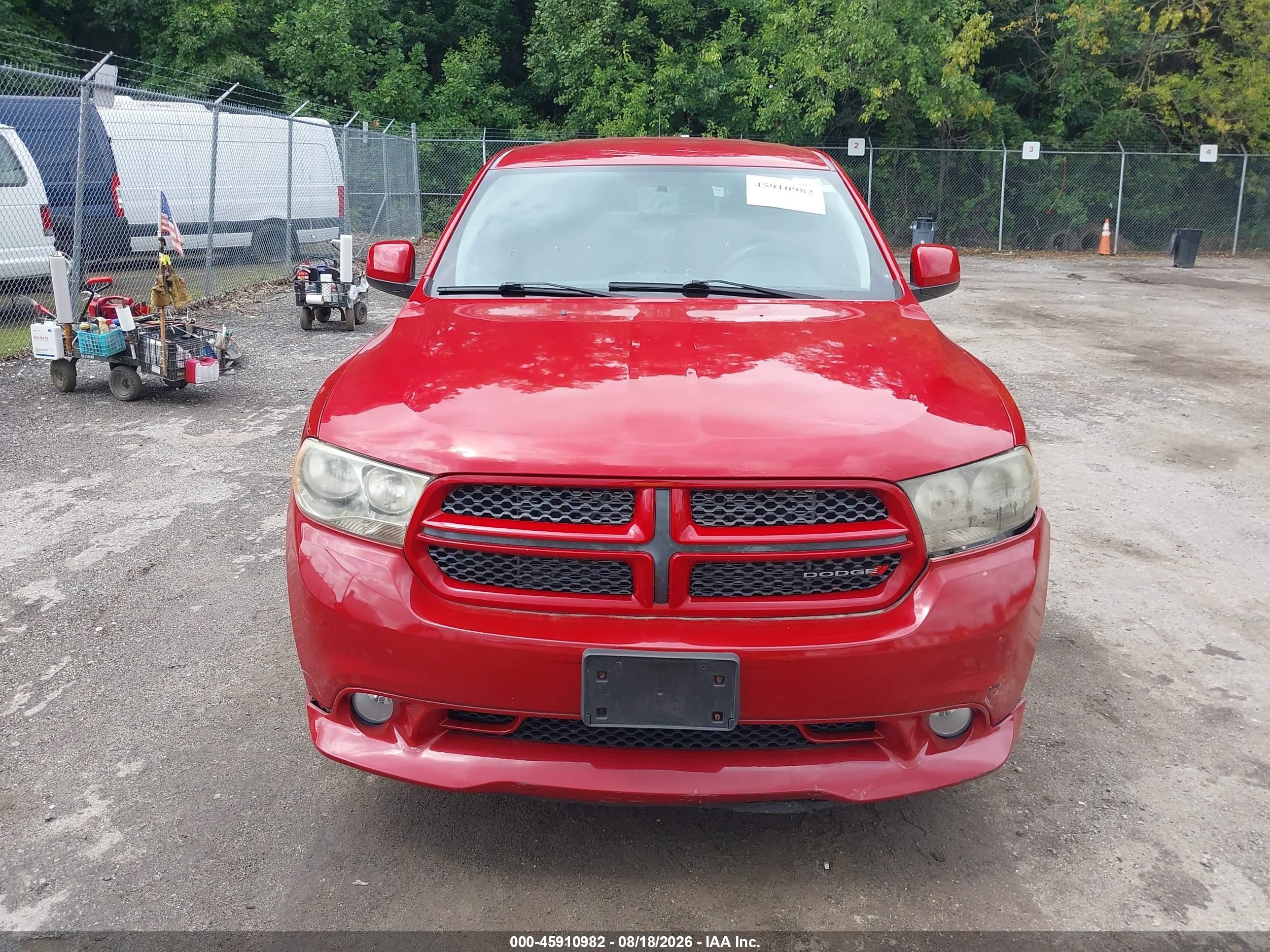 2013 Dodge Durango Sxt Red vin: 1C4RDJAG2DC658694