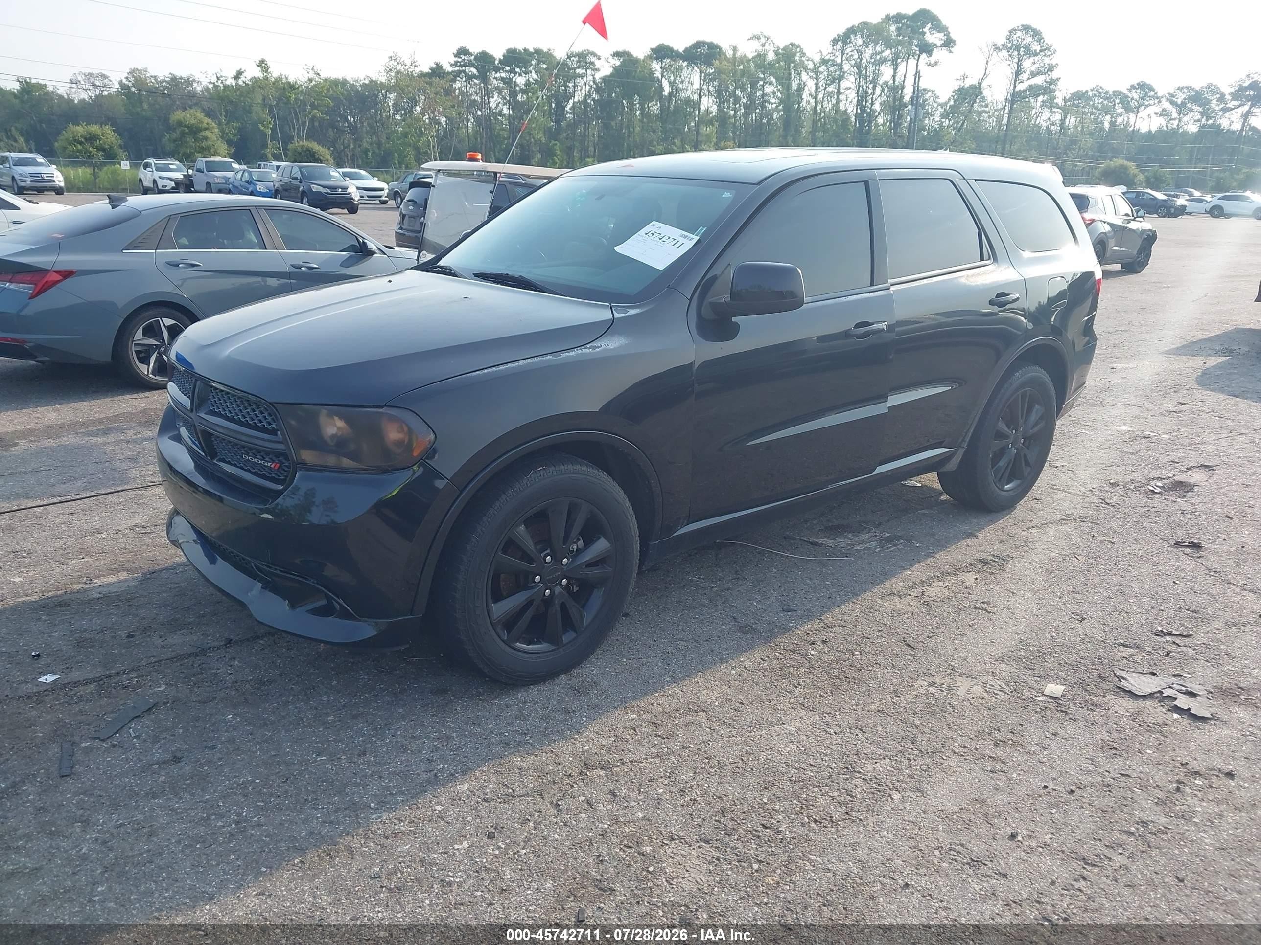 2013 Dodge Durango Sxt Black vin: 1C4RDJAG2DC669842