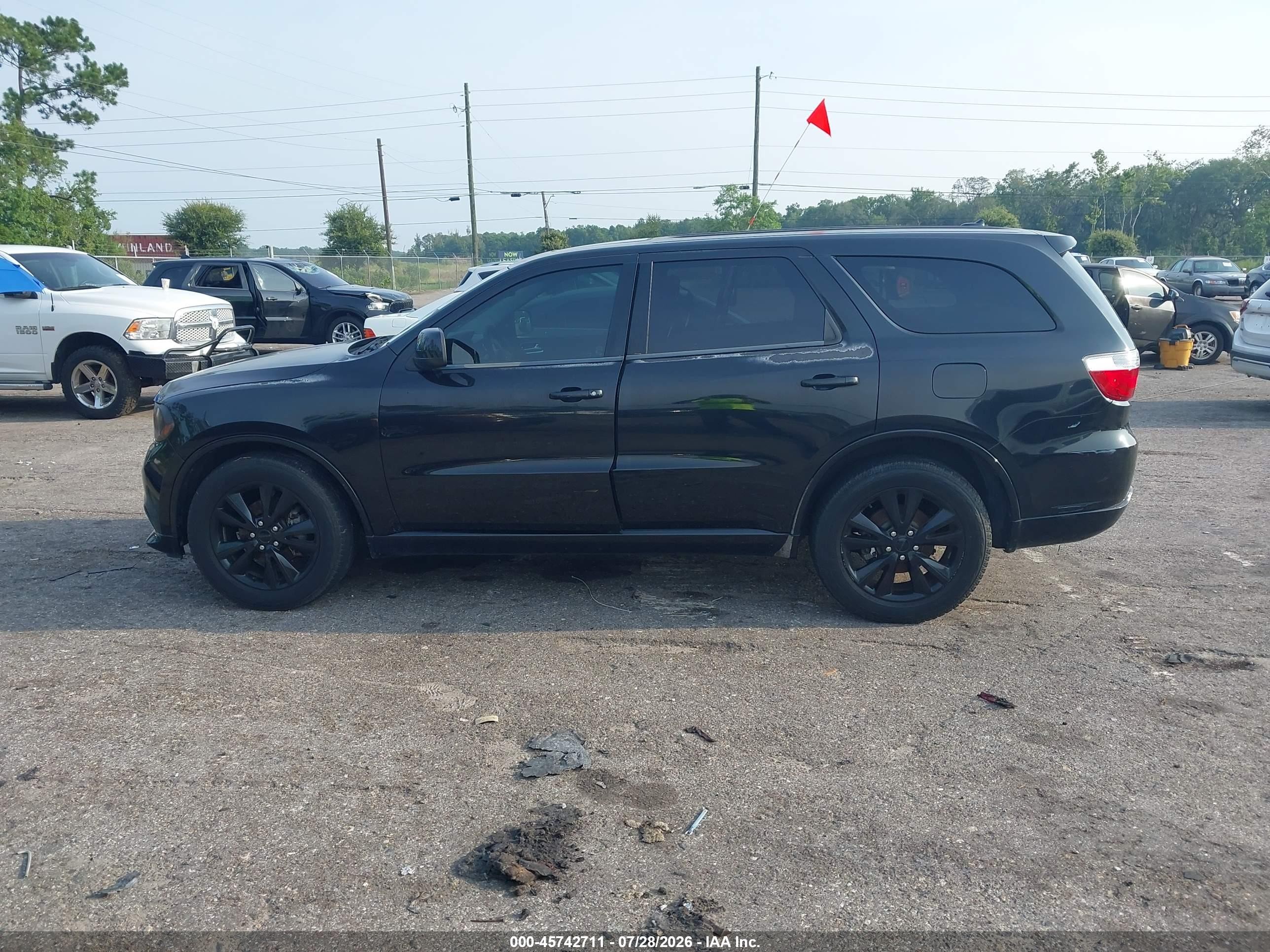 2013 Dodge Durango Sxt Black vin: 1C4RDJAG2DC669842