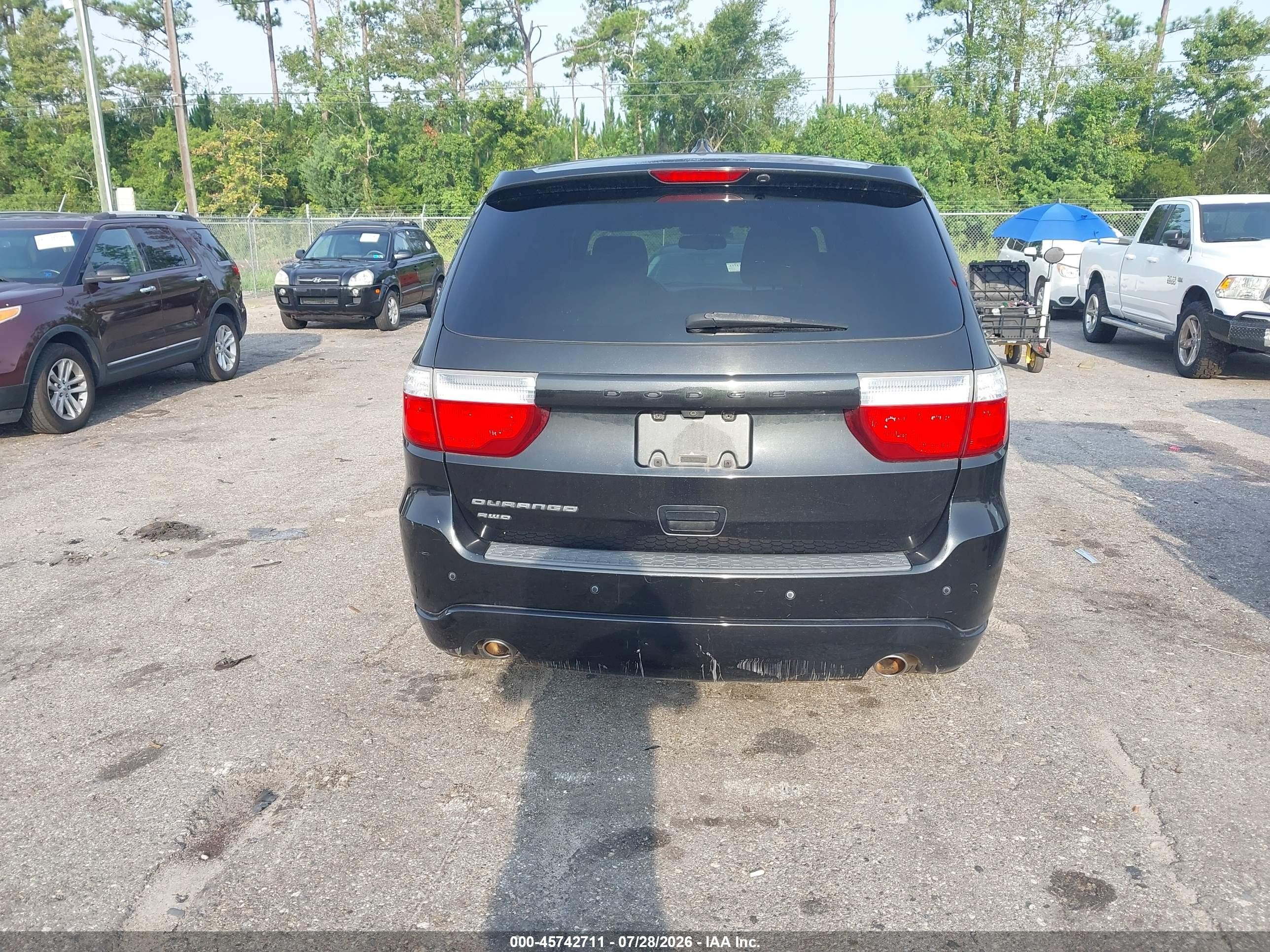 2013 Dodge Durango Sxt Black vin: 1C4RDJAG2DC669842