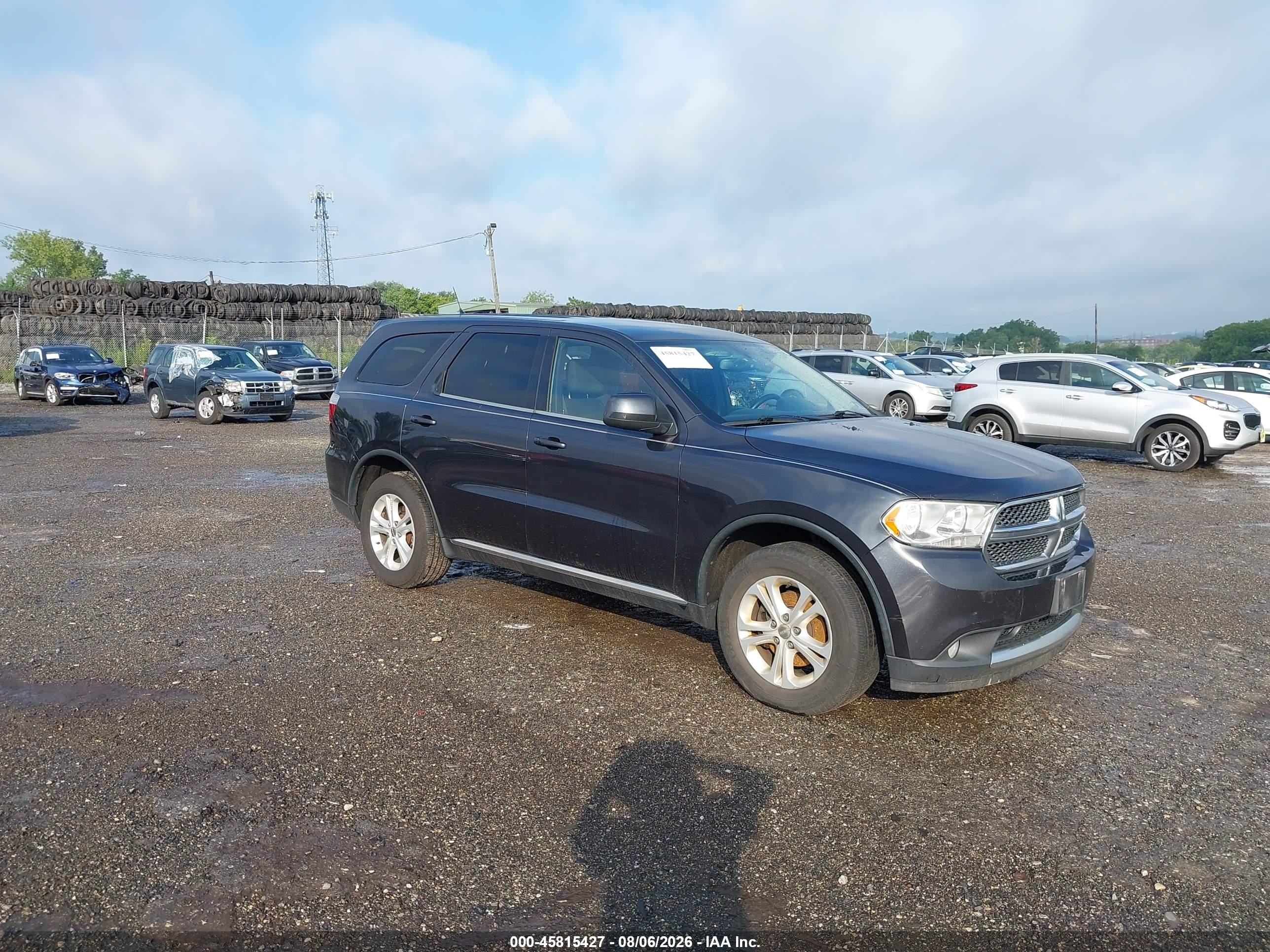 2013 Dodge Durango Sxt Gray vin: 1C4RDJAG2DC680016