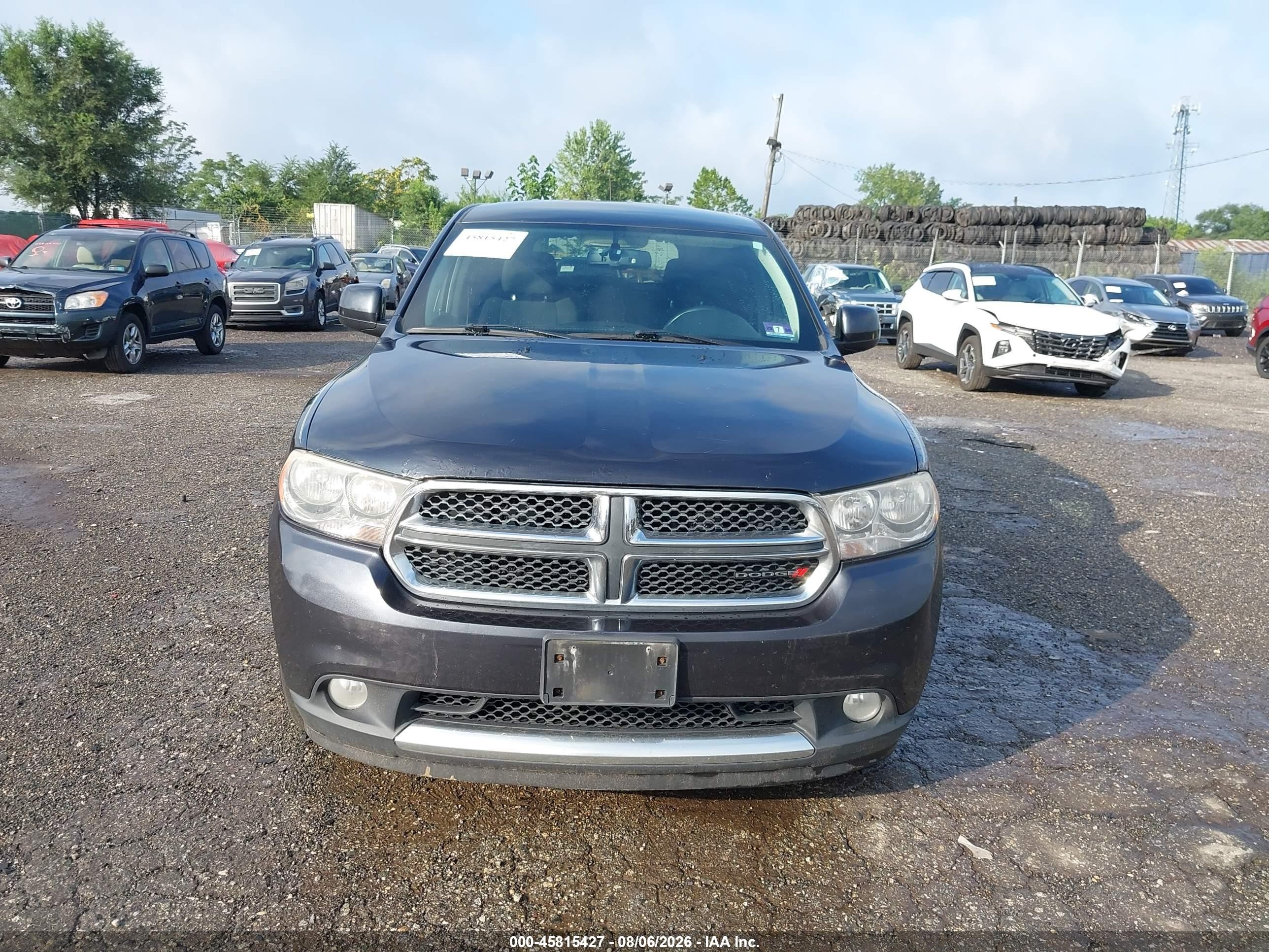 2013 Dodge Durango Sxt Серый vin: 1C4RDJAG2DC680016