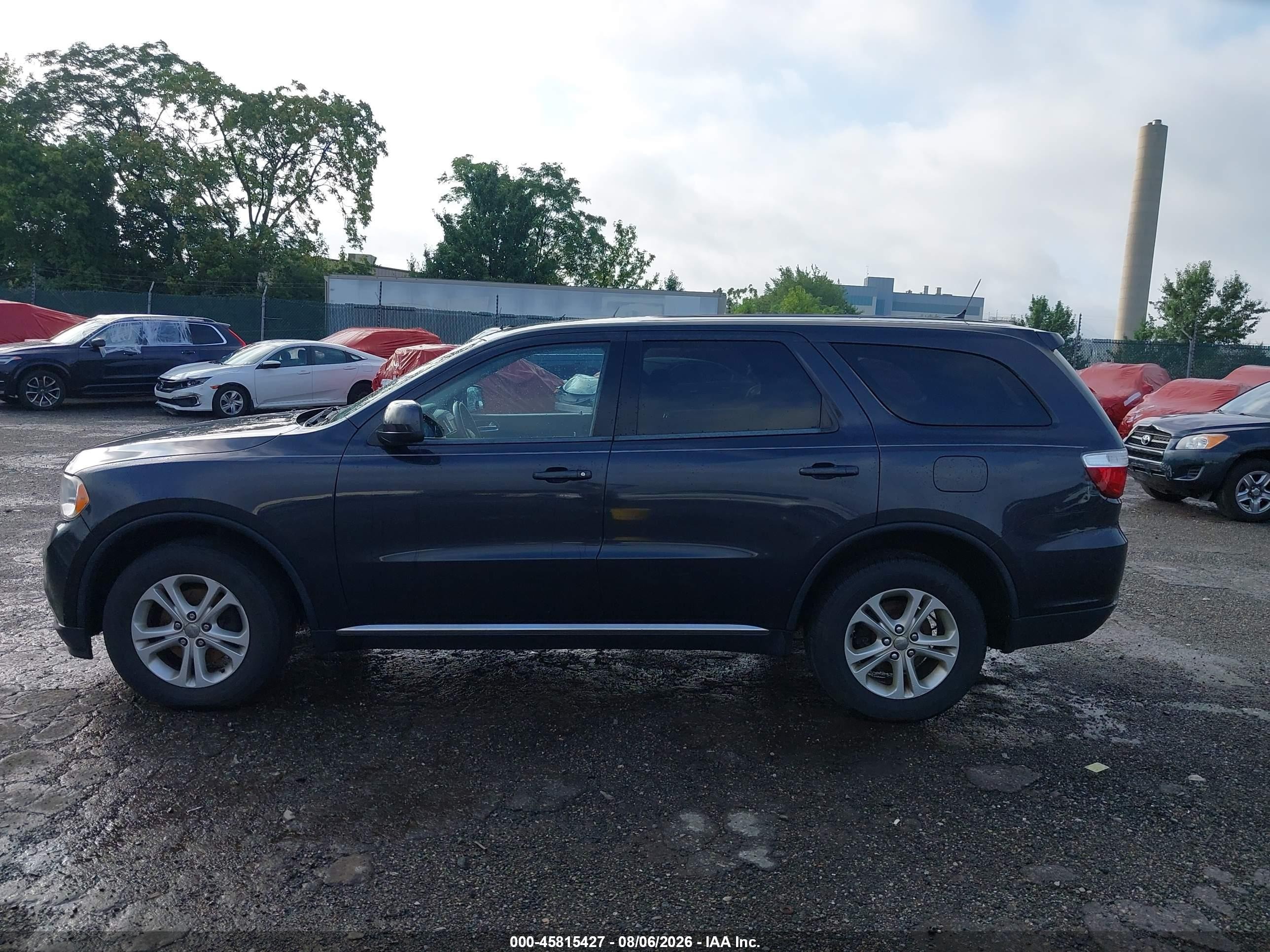 2013 Dodge Durango Sxt Серый vin: 1C4RDJAG2DC680016