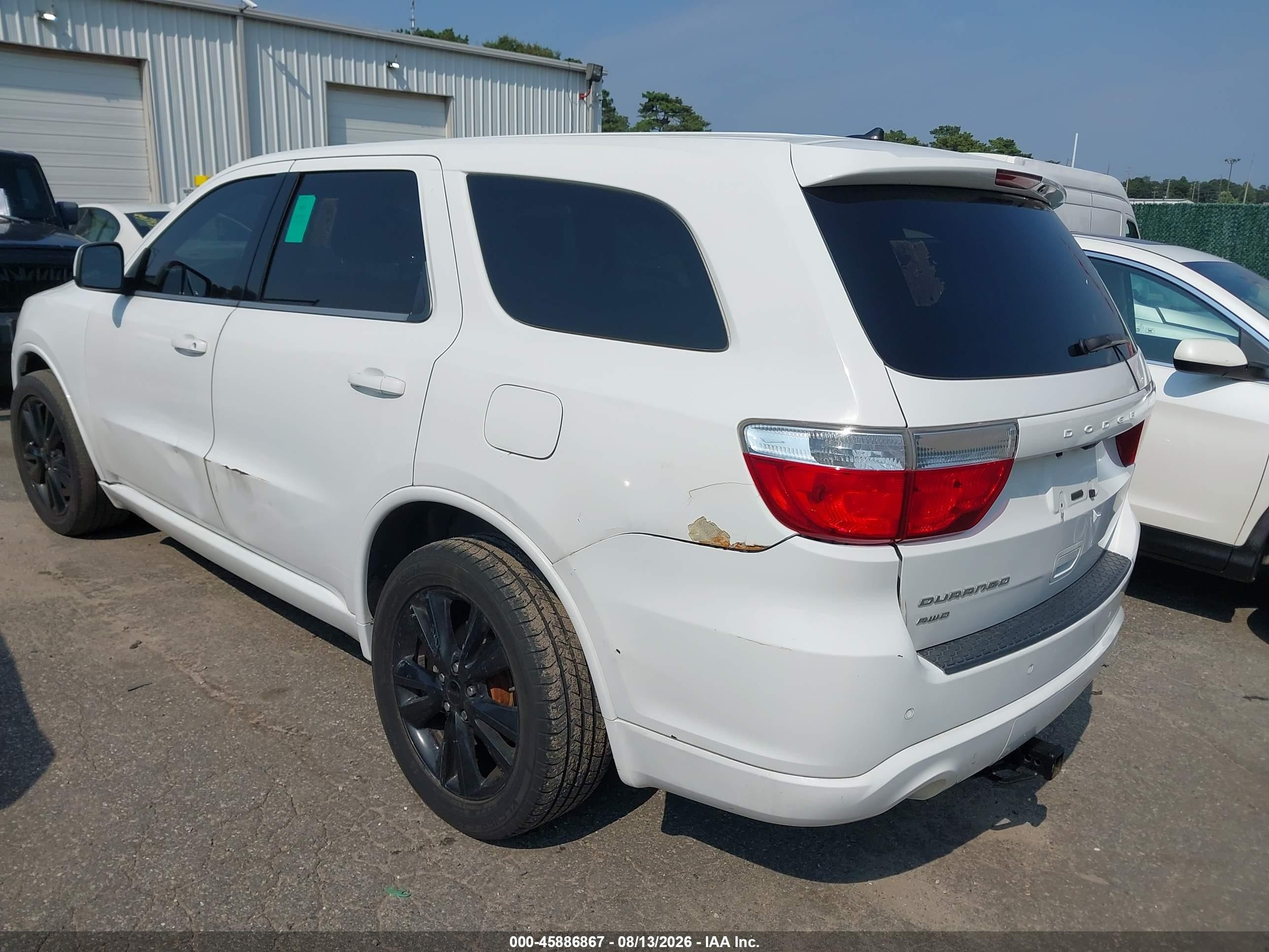 2013 Dodge Durango Sxt White vin: 1C4RDJAG2DC683224