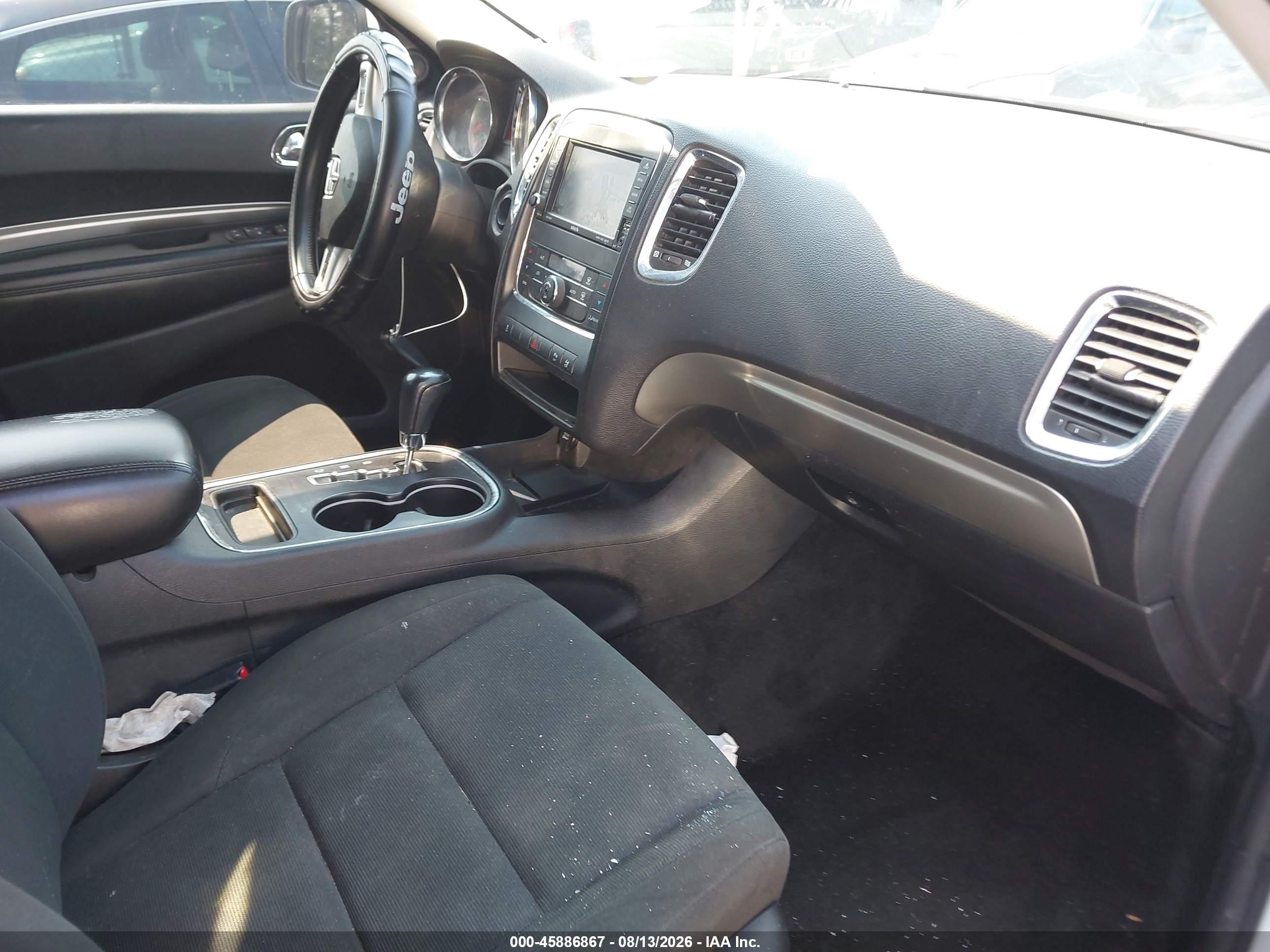 2013 Dodge Durango Sxt White vin: 1C4RDJAG2DC683224